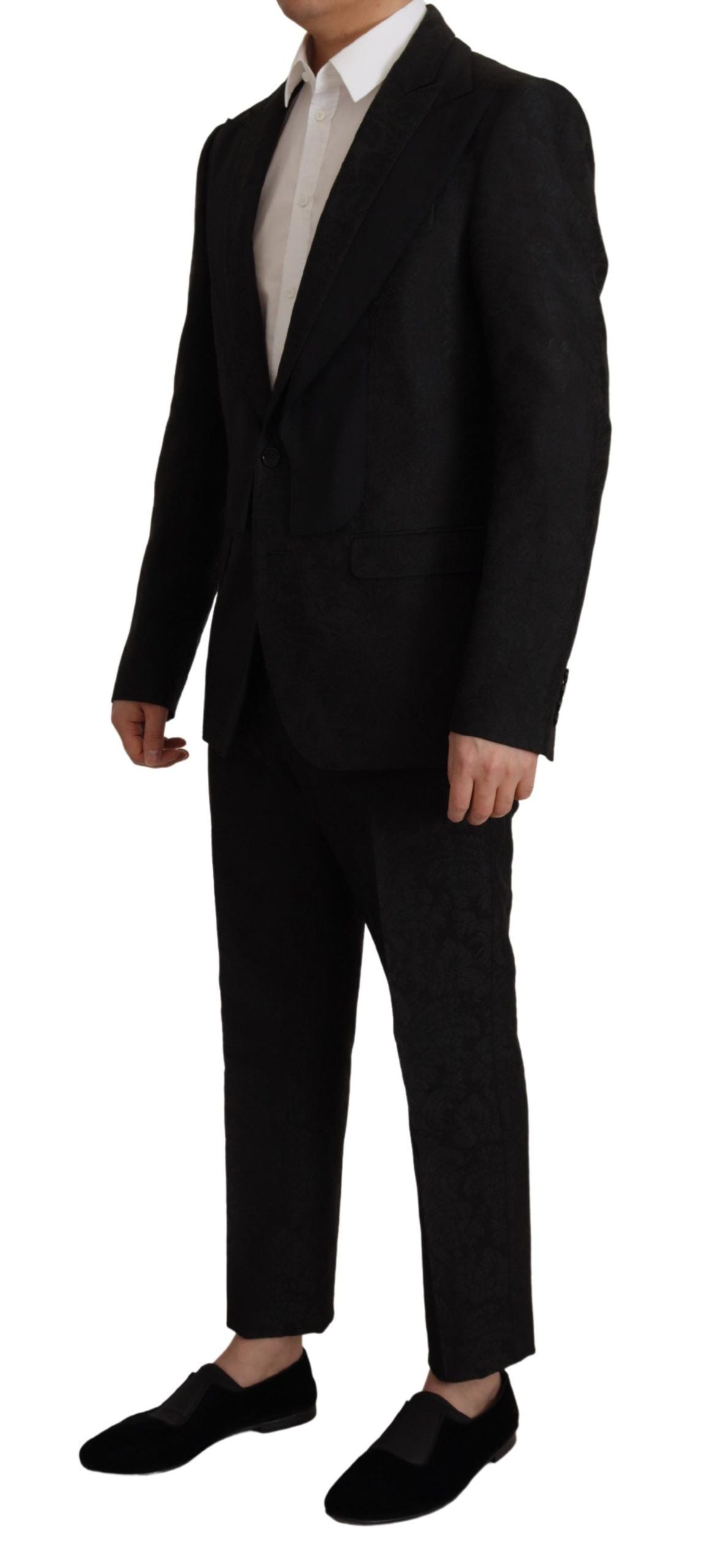 Dolce & Gabbana Schwarzer Polyester Anzug 2 Stück MARTINI-2
