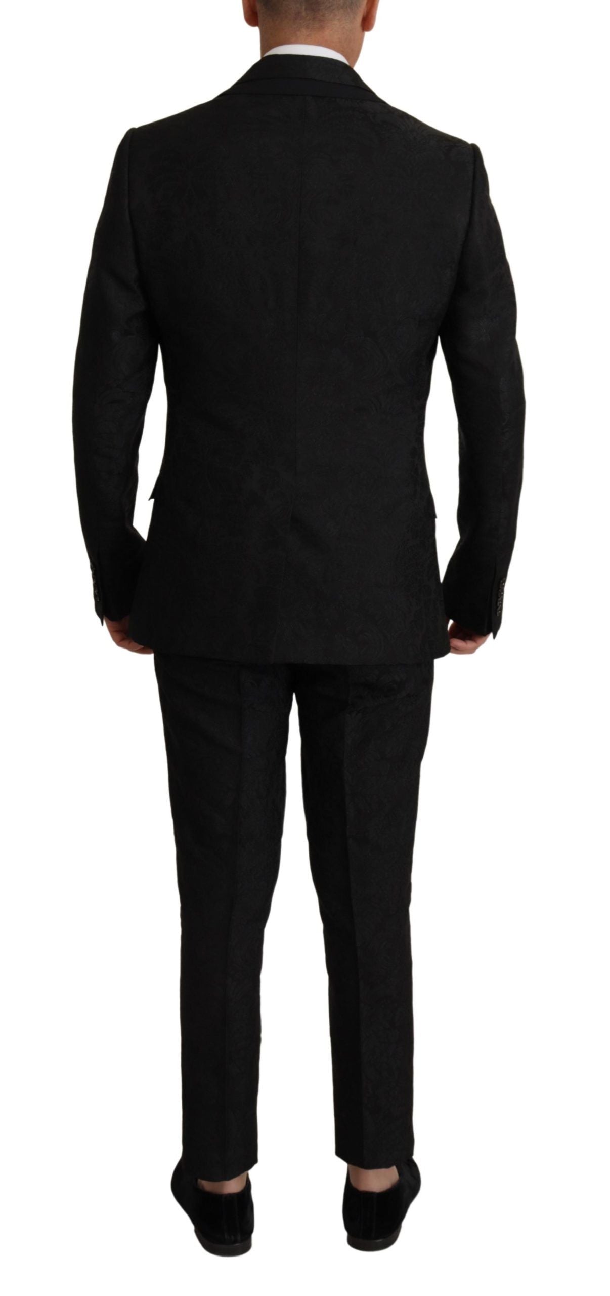 Dolce & Gabbana Schwarzer Polyester Anzug 2 Stück MARTINI-3
