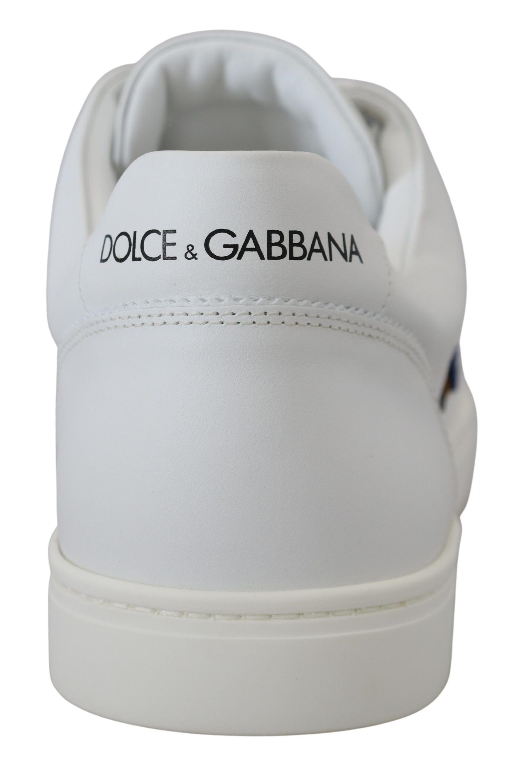 Dolce & Gabbana White Leather DG Logo Casual Sneakers Shoes-5
