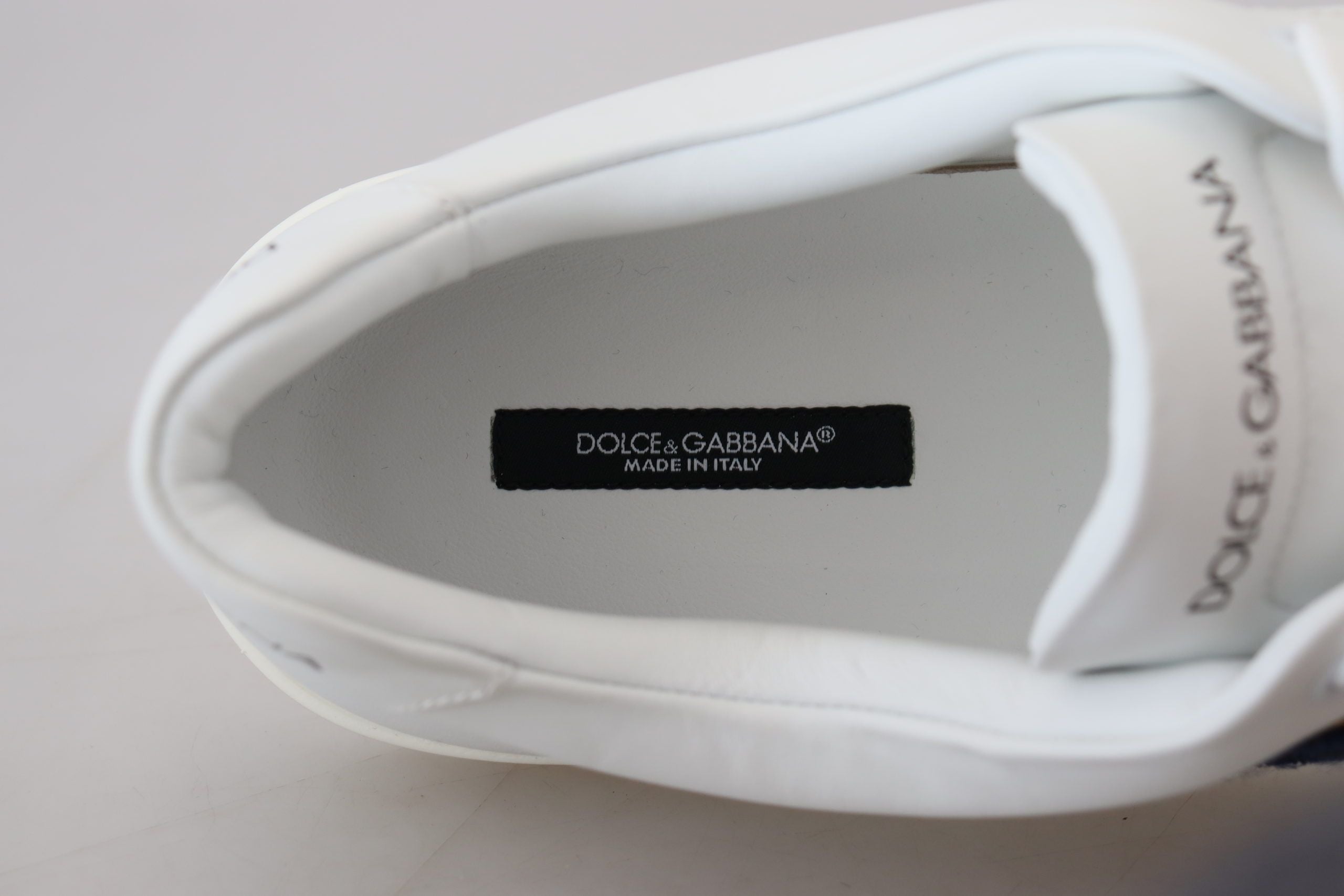 Dolce & Gabbana White Leather DG Logo Casual Sneakers Shoes-8
