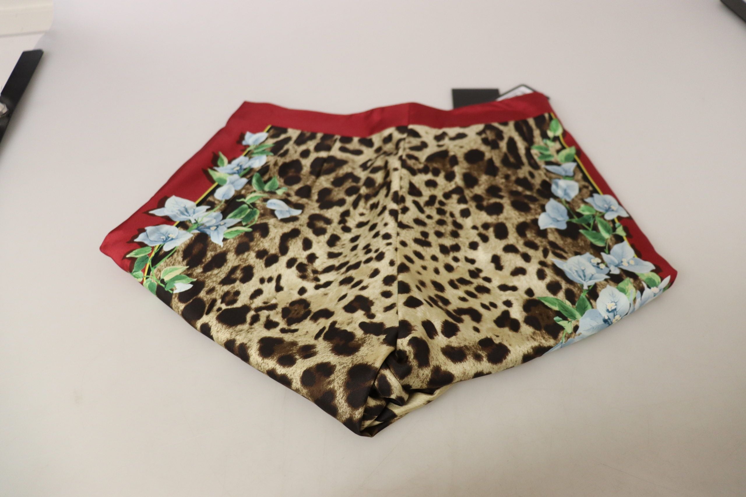 Dolce & Gabbana Multicolor Leopard Flora Printed Mid Waist Trousers-3