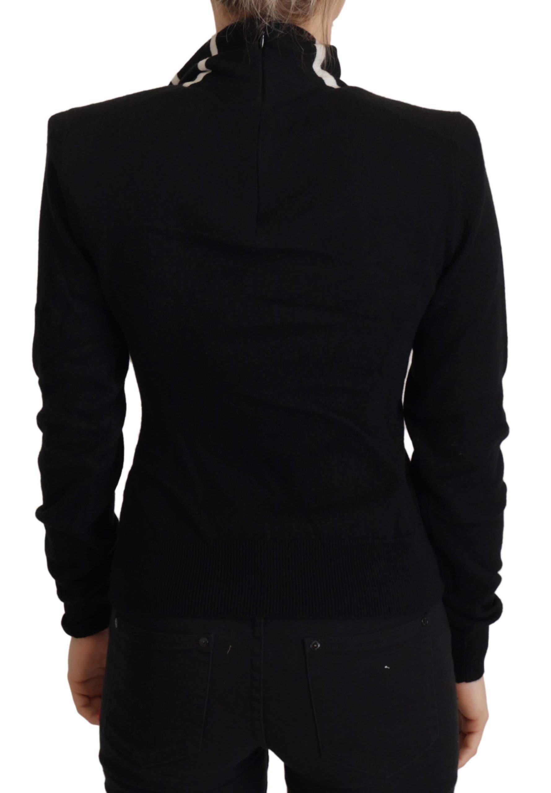 Dolce & Gabbana Schwarzer Kaschmir-Rollkragenpullover-2