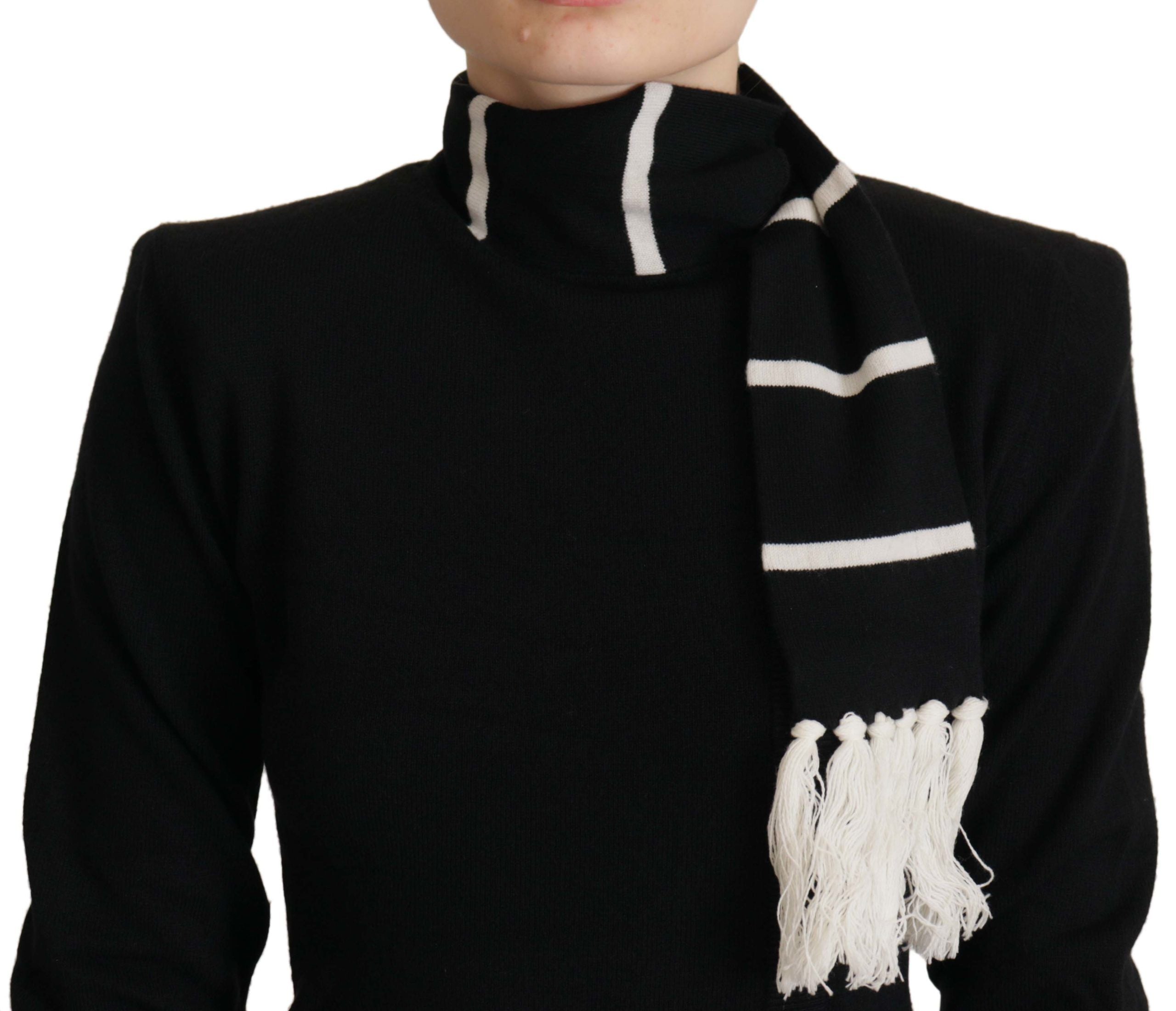 Dolce & Gabbana Schwarzer Kaschmir-Rollkragenpullover-3
