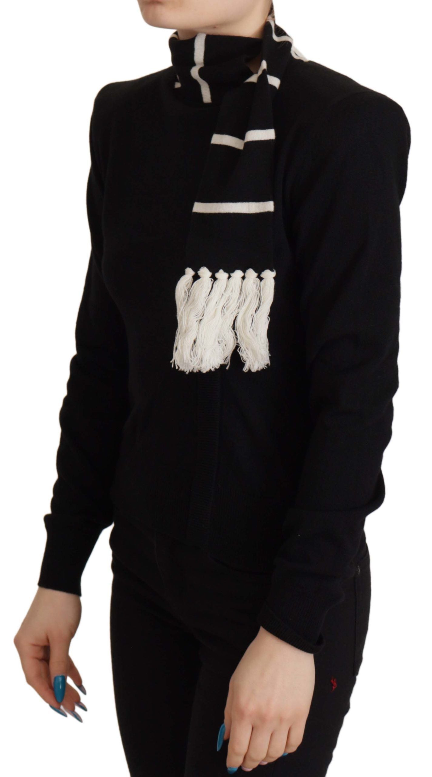 Dolce & Gabbana Schwarzer Kaschmir-Rollkragenpullover-4