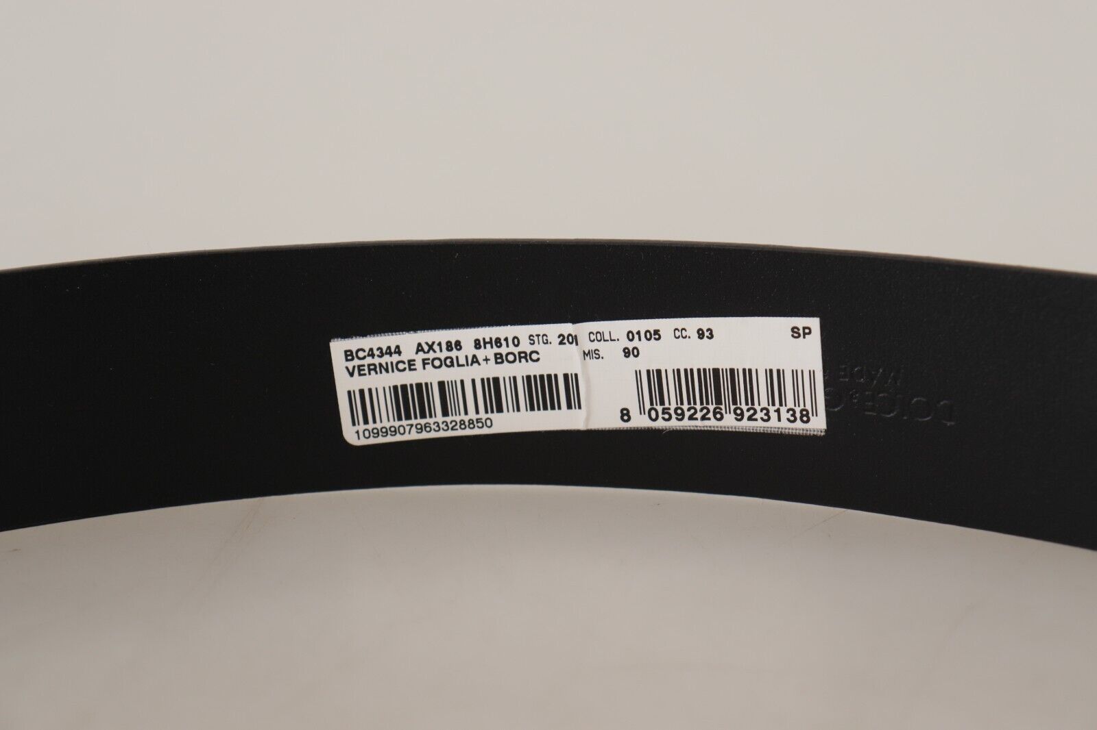 Dolce & Gabbana Blue Patent Leather Vernice Silver Logo Buckle Belt-6