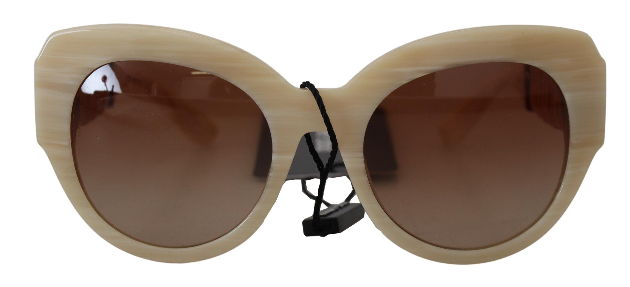 Dolce & Gabbana Beige Acetate Full Rim Brown Lenses DG4294 Sunglasses