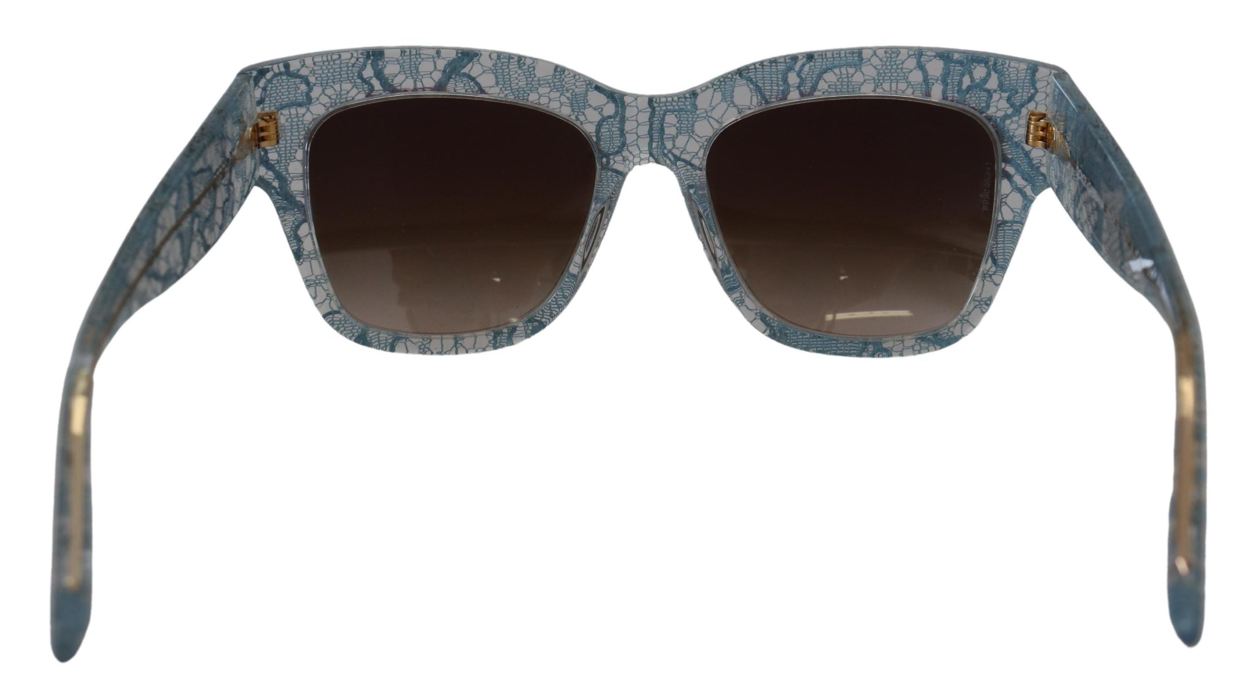 Gafas de sol Dolce & Gabbana con encaje azul, acetato y cristales de mariposa DG4231-3