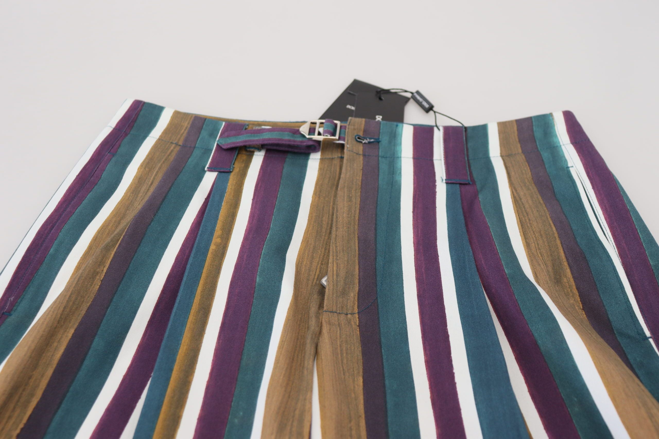 Dolce & Gabbana multicoloured striped shorts in stretch cotton-7