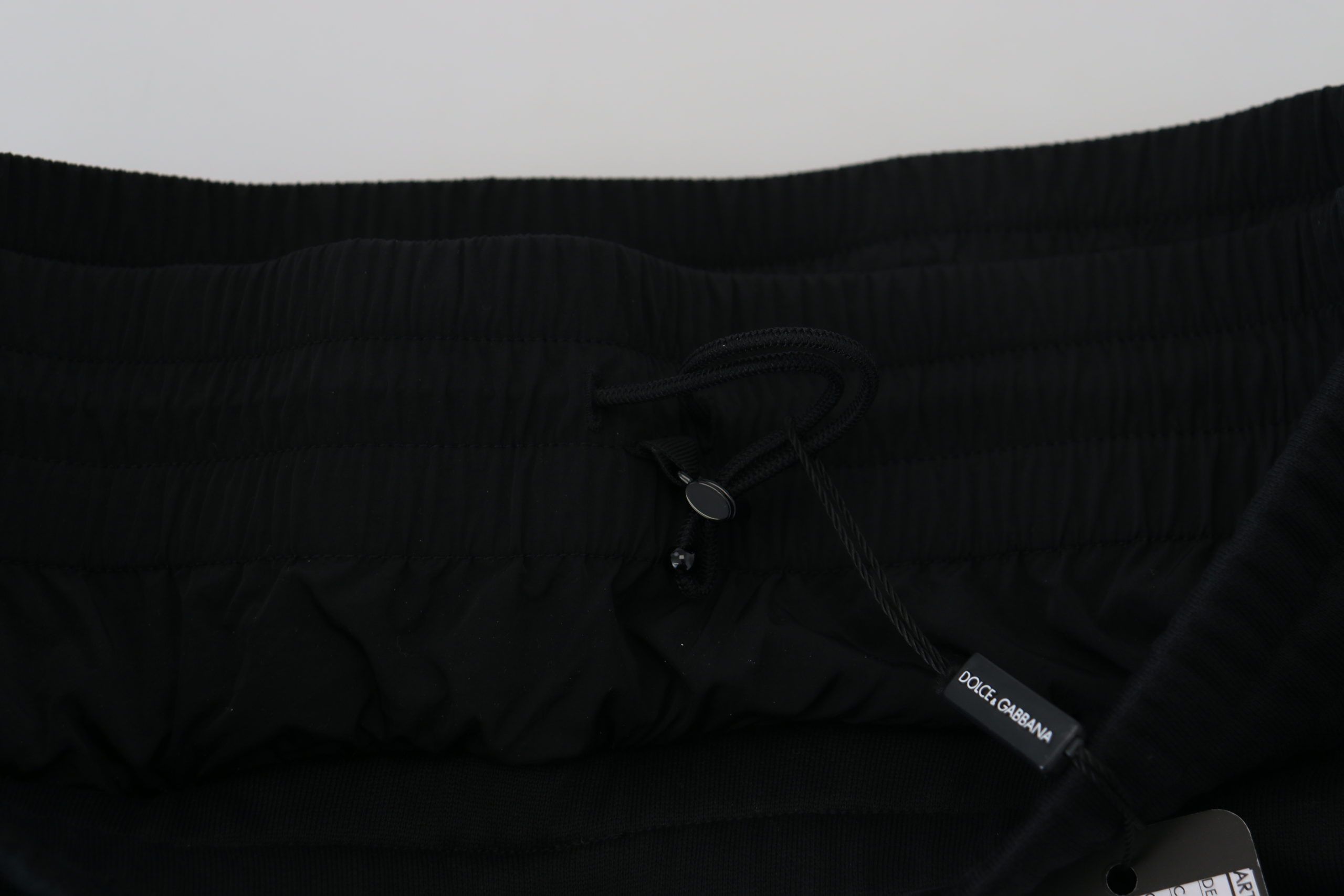 Dolce & Gabbana Black Cotton Bermuda Cargo Shorts-5