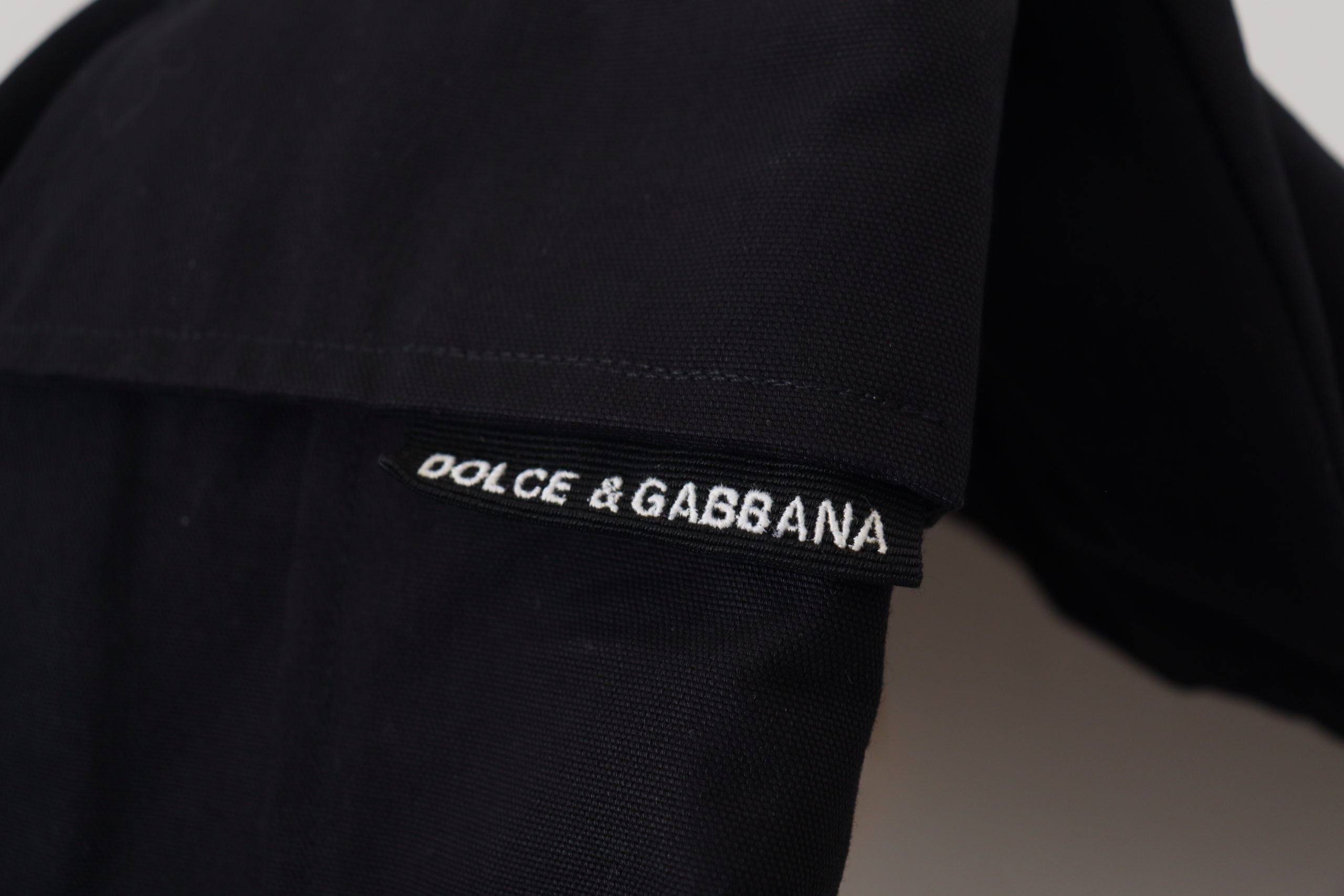 Dolce & Gabbana Black Cotton Bermuda Cargo Shorts-6