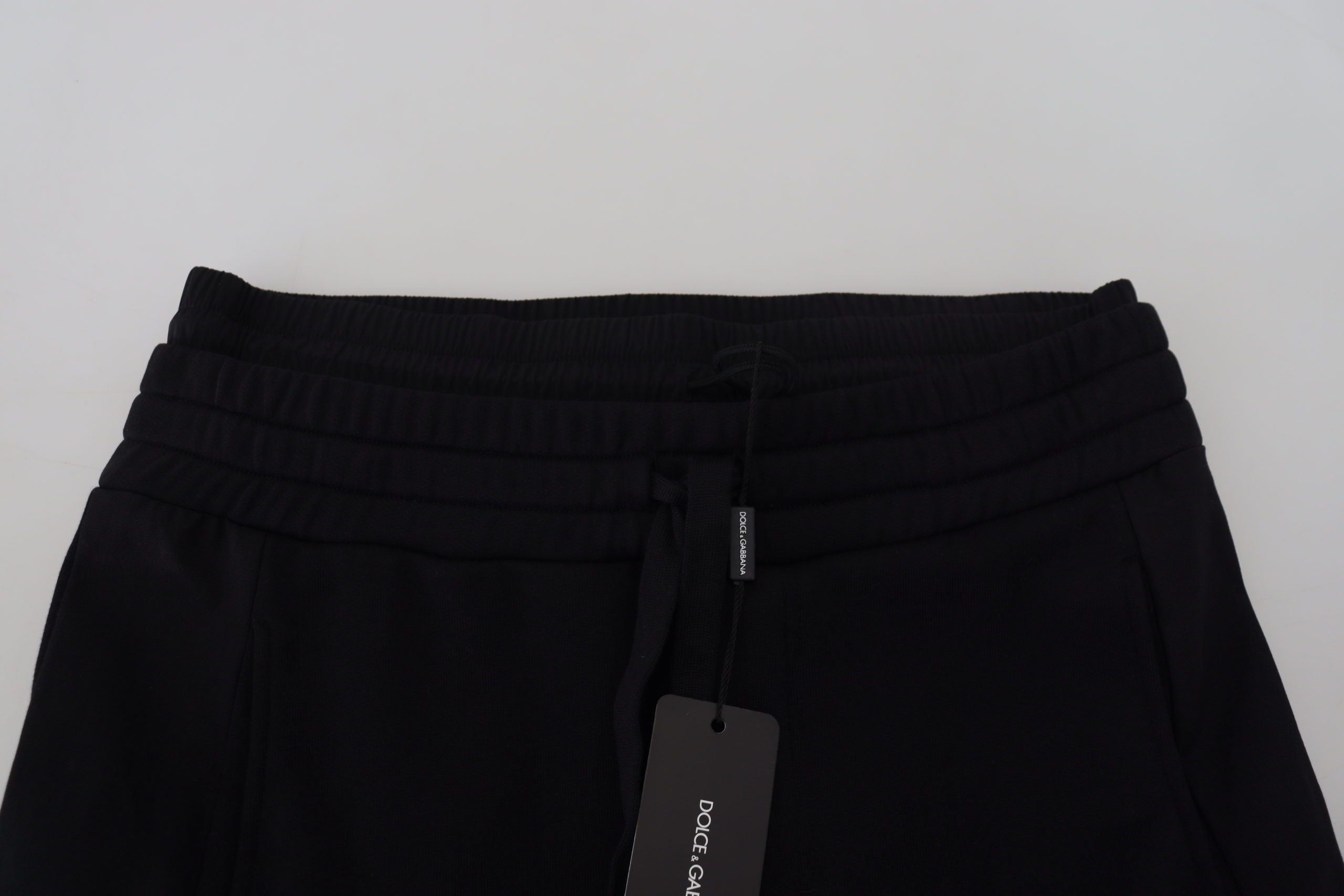 Dolce & Gabbana Black Cotton Bermuda Cargo Shorts-7