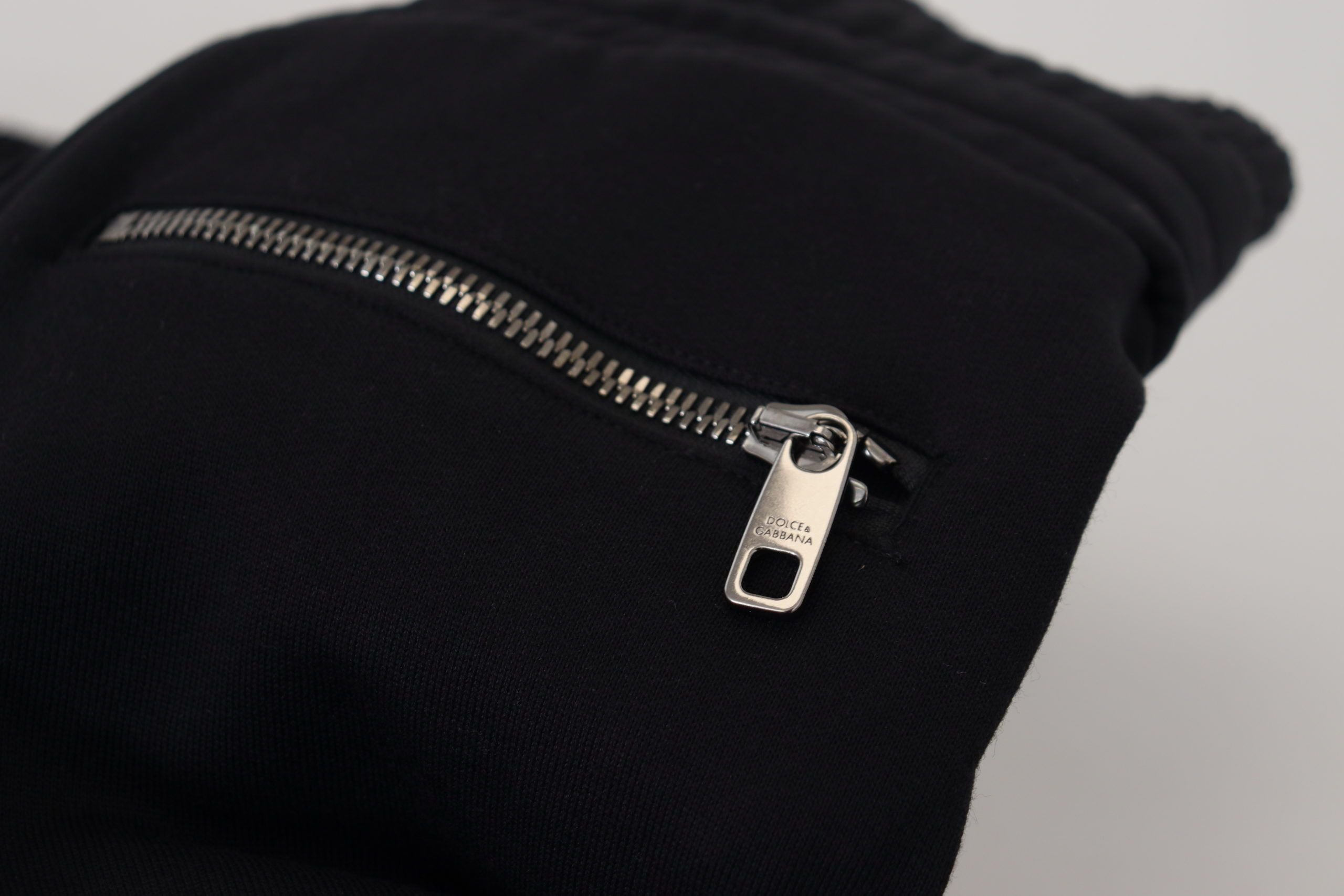 Dolce & Gabbana Black Cotton Bermuda Cargo Shorts-8