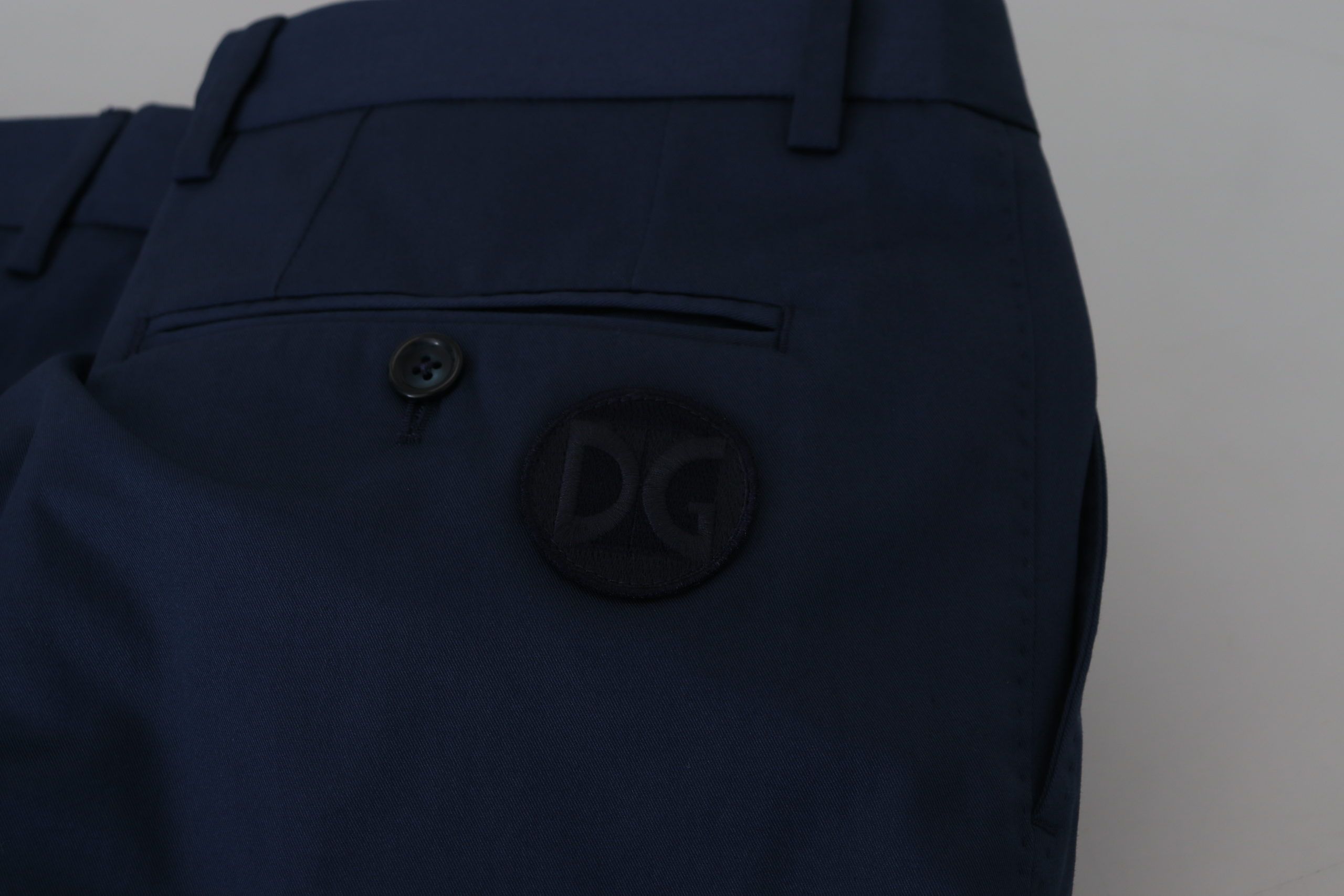 Dolce & Gabbana Blue Chinos Cotton Stretch Casual Shorts-6