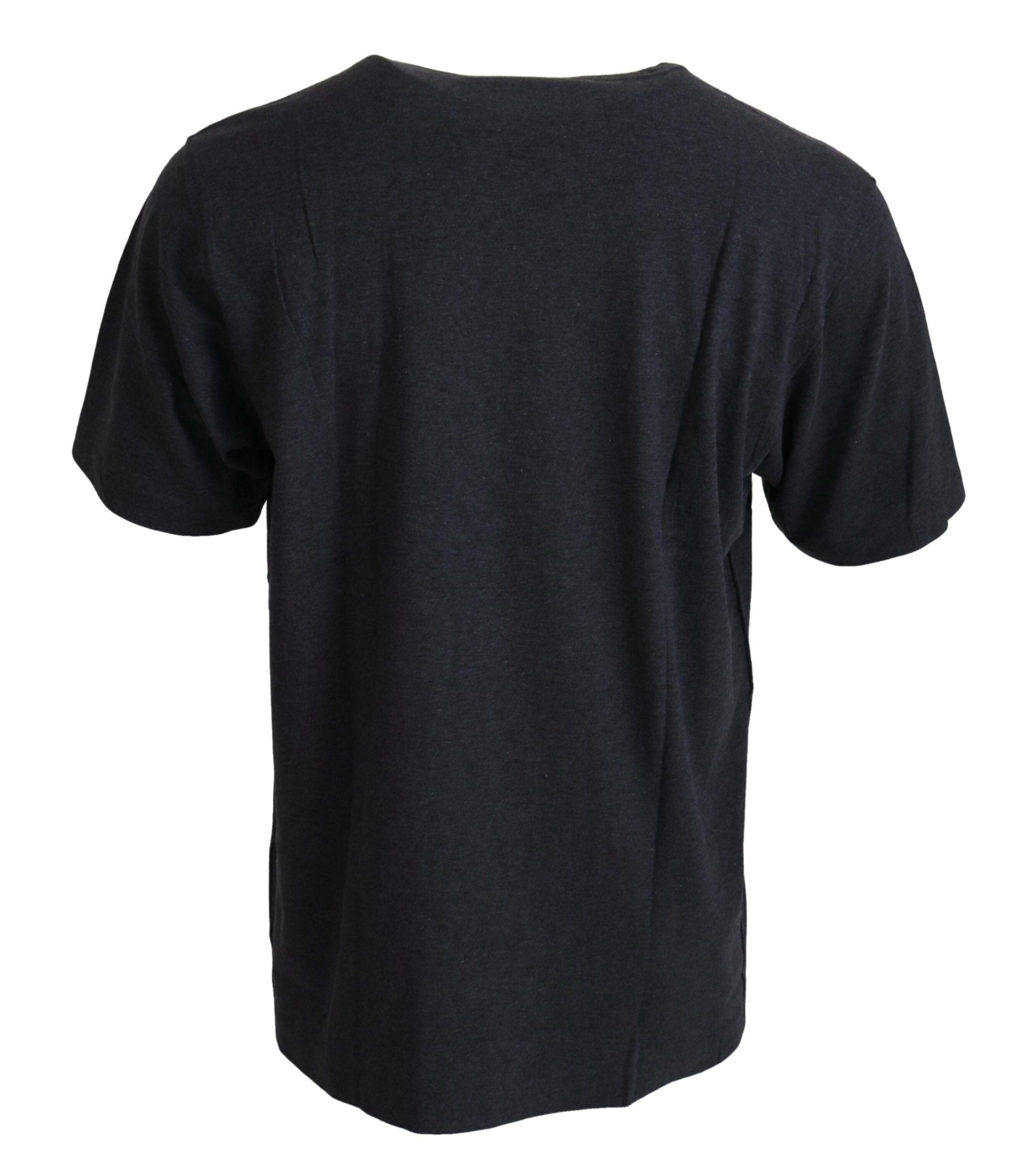 Dolce & Gabbana grey short-sleeved round-neck cotton T-shirt-3