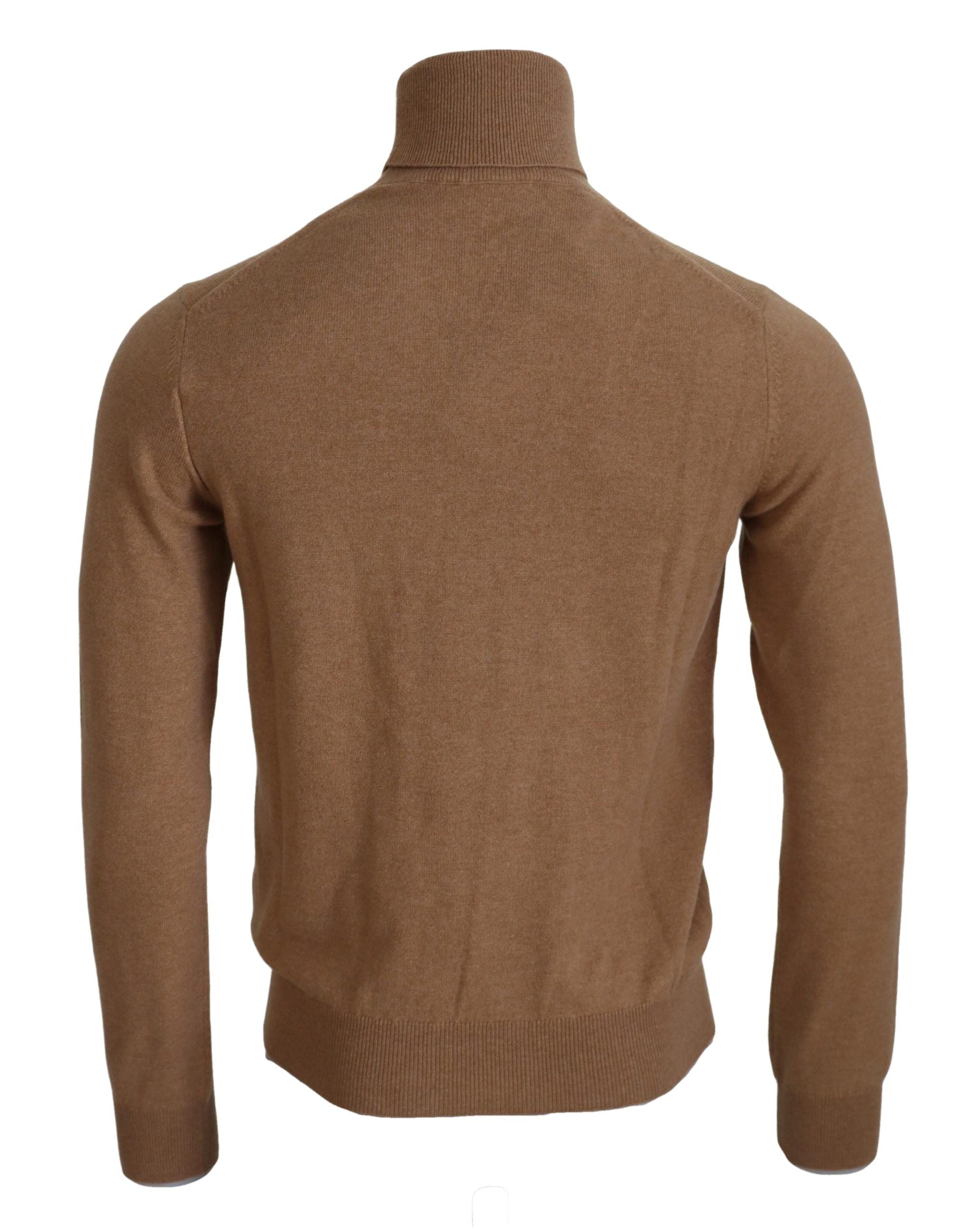 Dolce & Gabbana beige cashmere roll-neck sweater-2