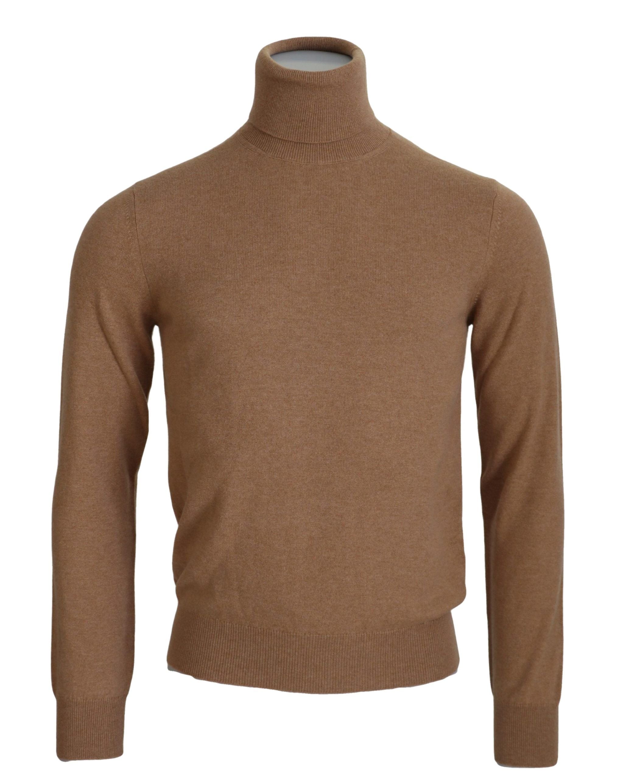Dolce & Gabbana beige cashmere roll-neck sweater-1