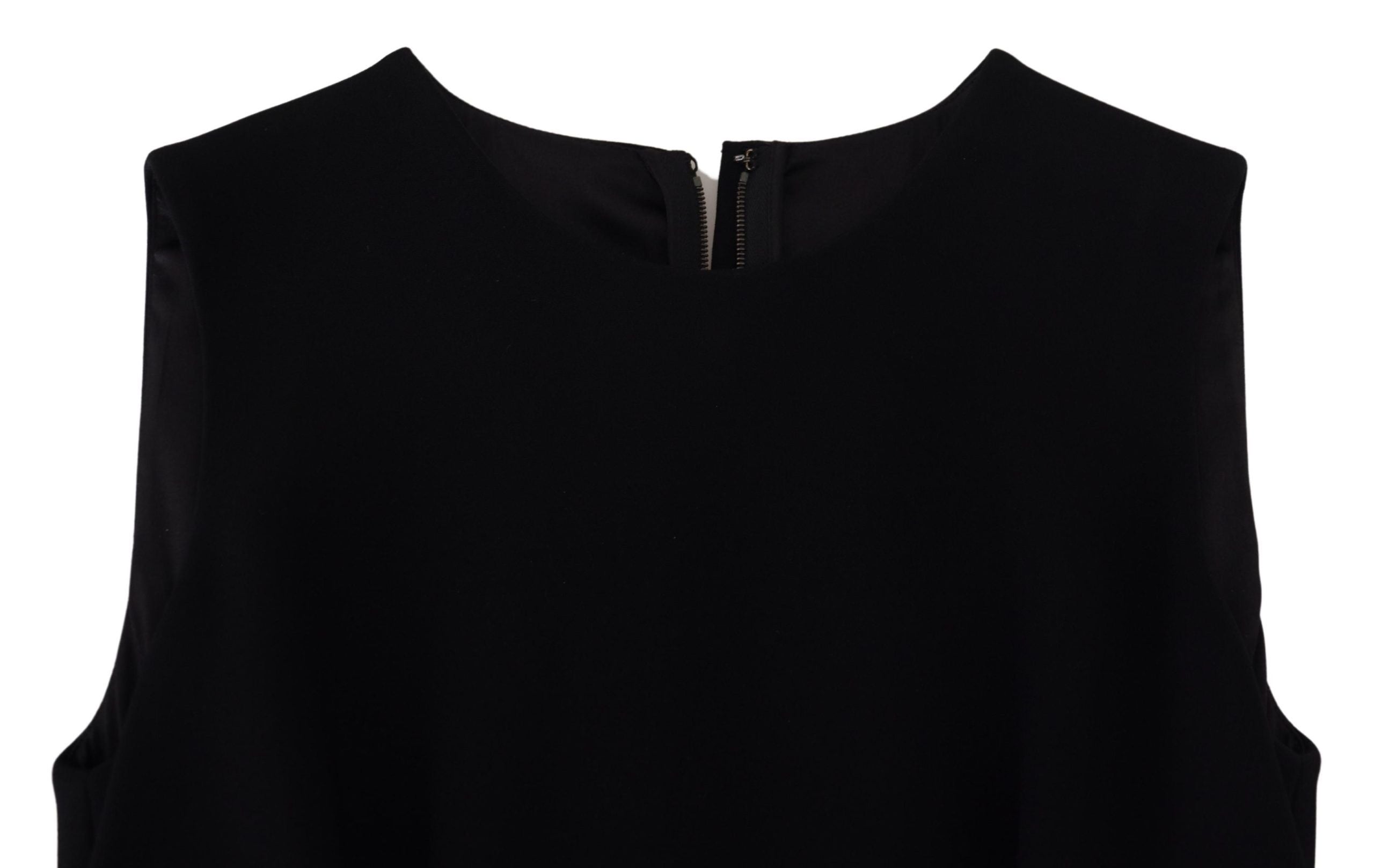 Dolce & Gabbana Schwarzes Kleid Etuikleid aus Viskose-5