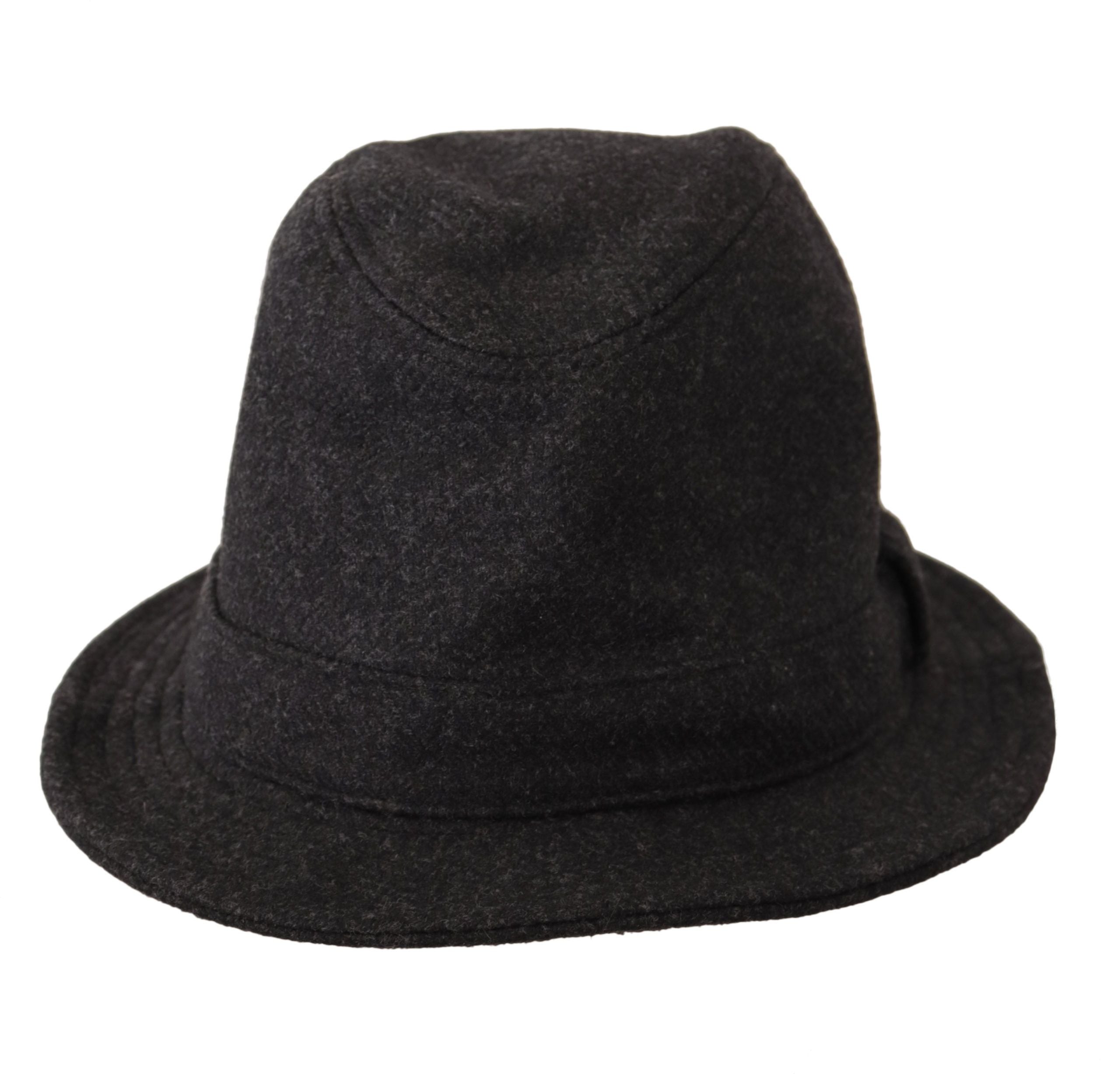 Dolce & Gabbana Gray Virgin Wool Logo Fedora Trilby Cappello Hat-4