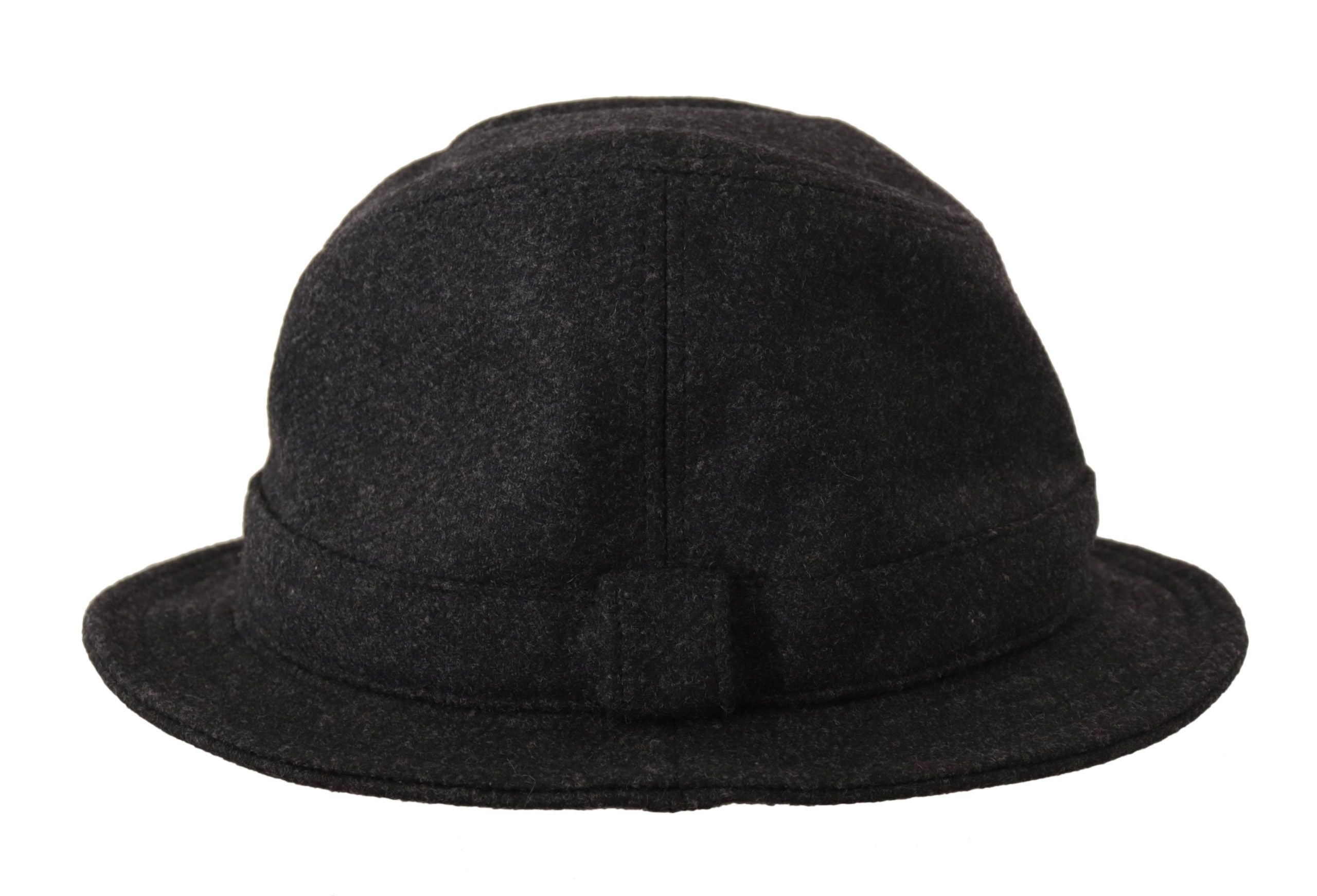 Dolce & Gabbana Gray Virgin Wool Logo Fedora Trilby Cappello Hat-5