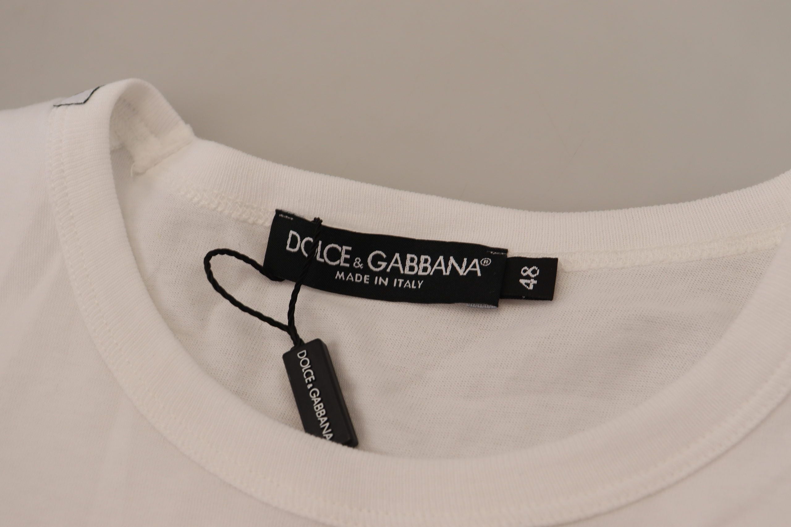 Dolce & Gabbana White Flap Pocket Short Sleeve T-Shirt-8