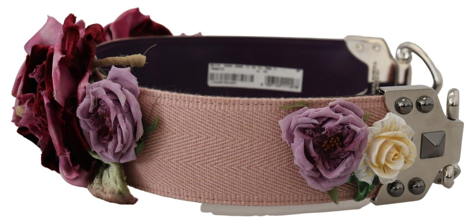 Dolce & Gabbana Multicolor Floral Appliqués Metal Shoulder Strap-3