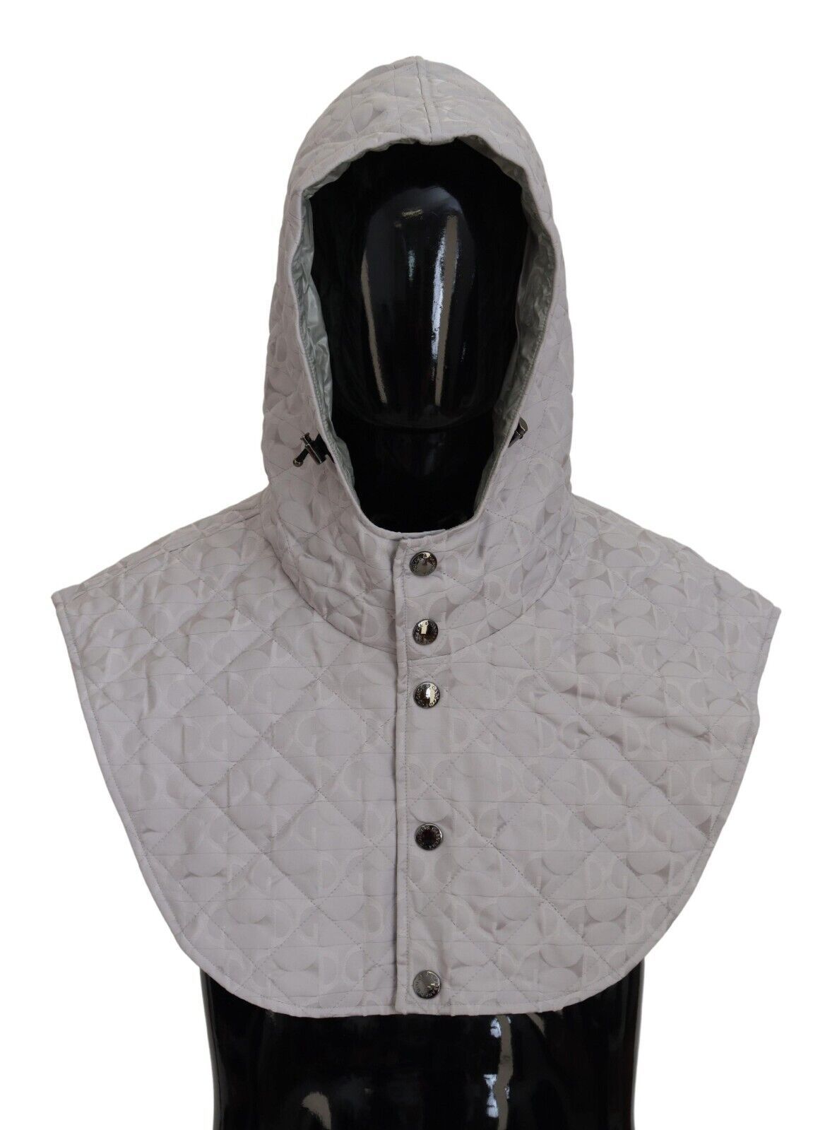 Dolce & Gabbana White Quilted Full Head Wrap One Size Nylon Hat