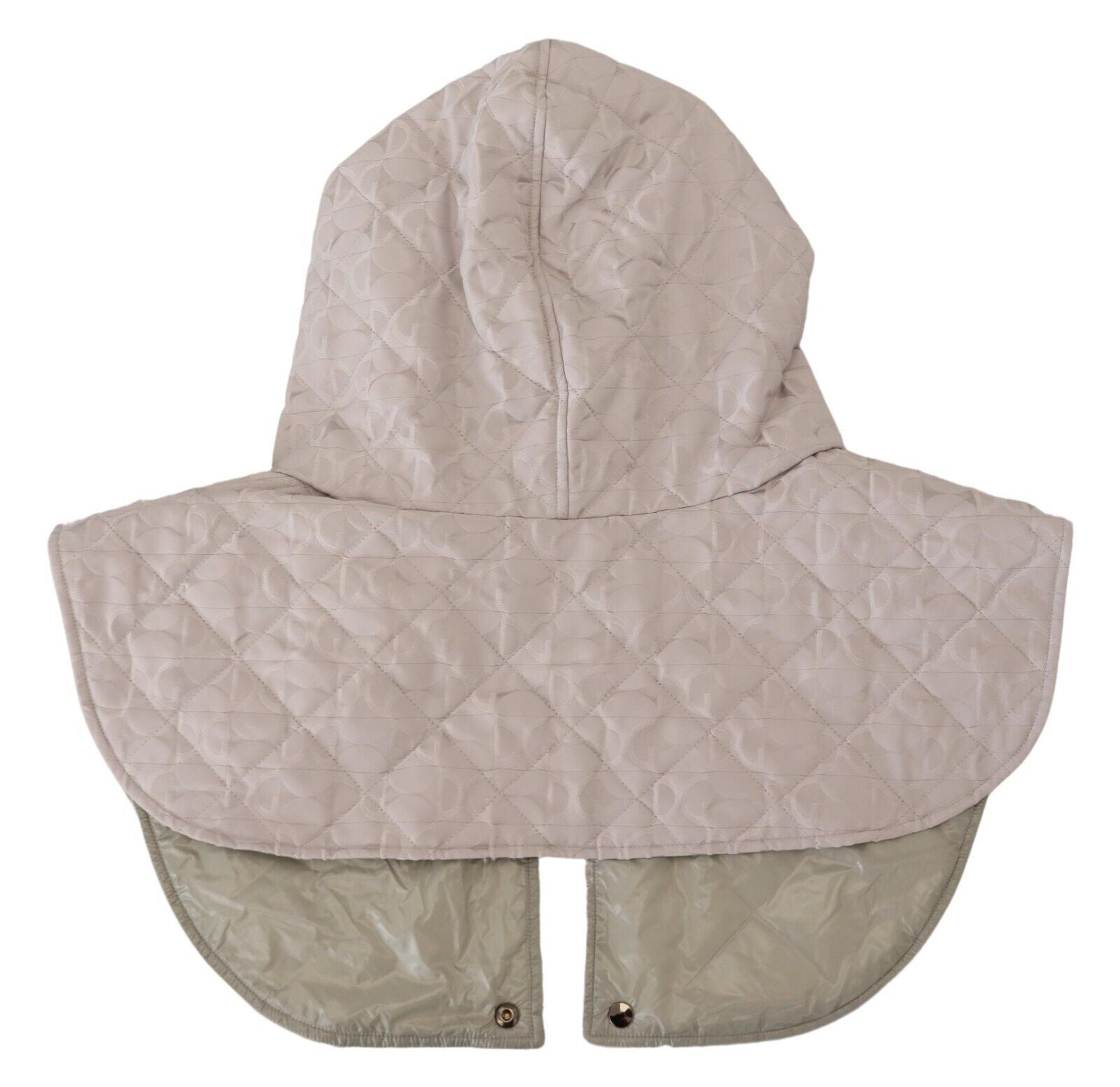 Dolce & Gabbana White Quilted Full Head Wrap One Size Nylon Hat-5