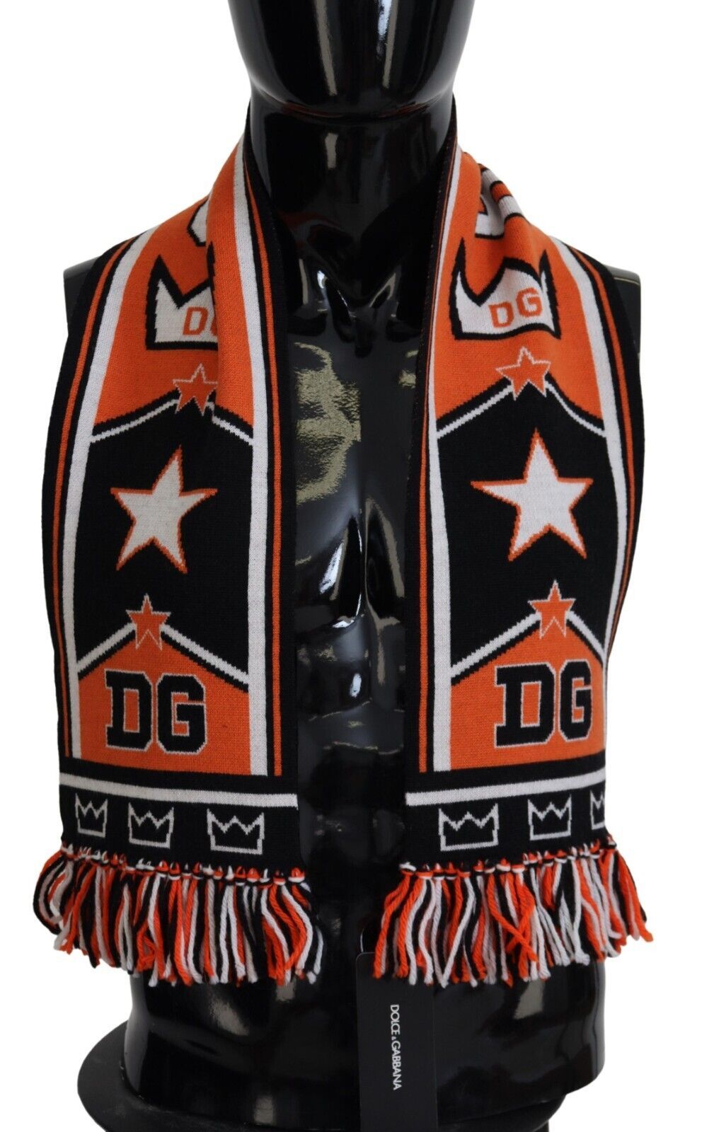 Dolce & Gabbana Multicolor DG Logo Printed Men's Neck Wrap Scarf