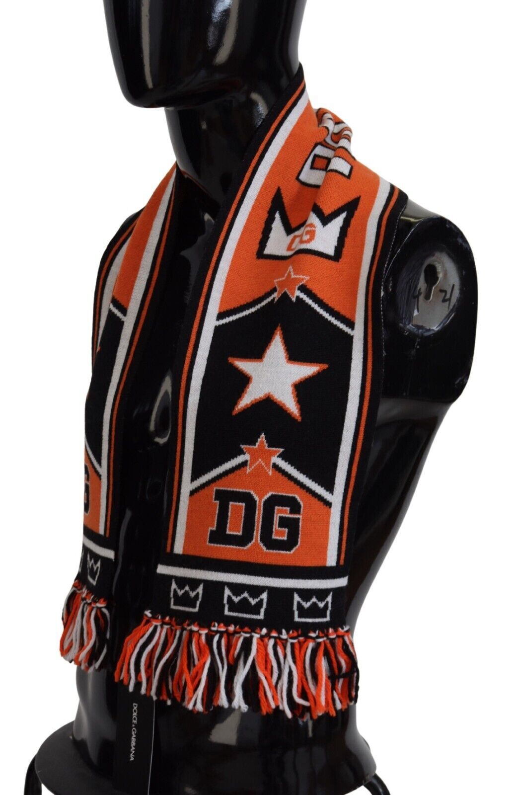 Dolce & Gabbana Multicolor DG Logo Printed Men's Neck Wrap Scarf-2