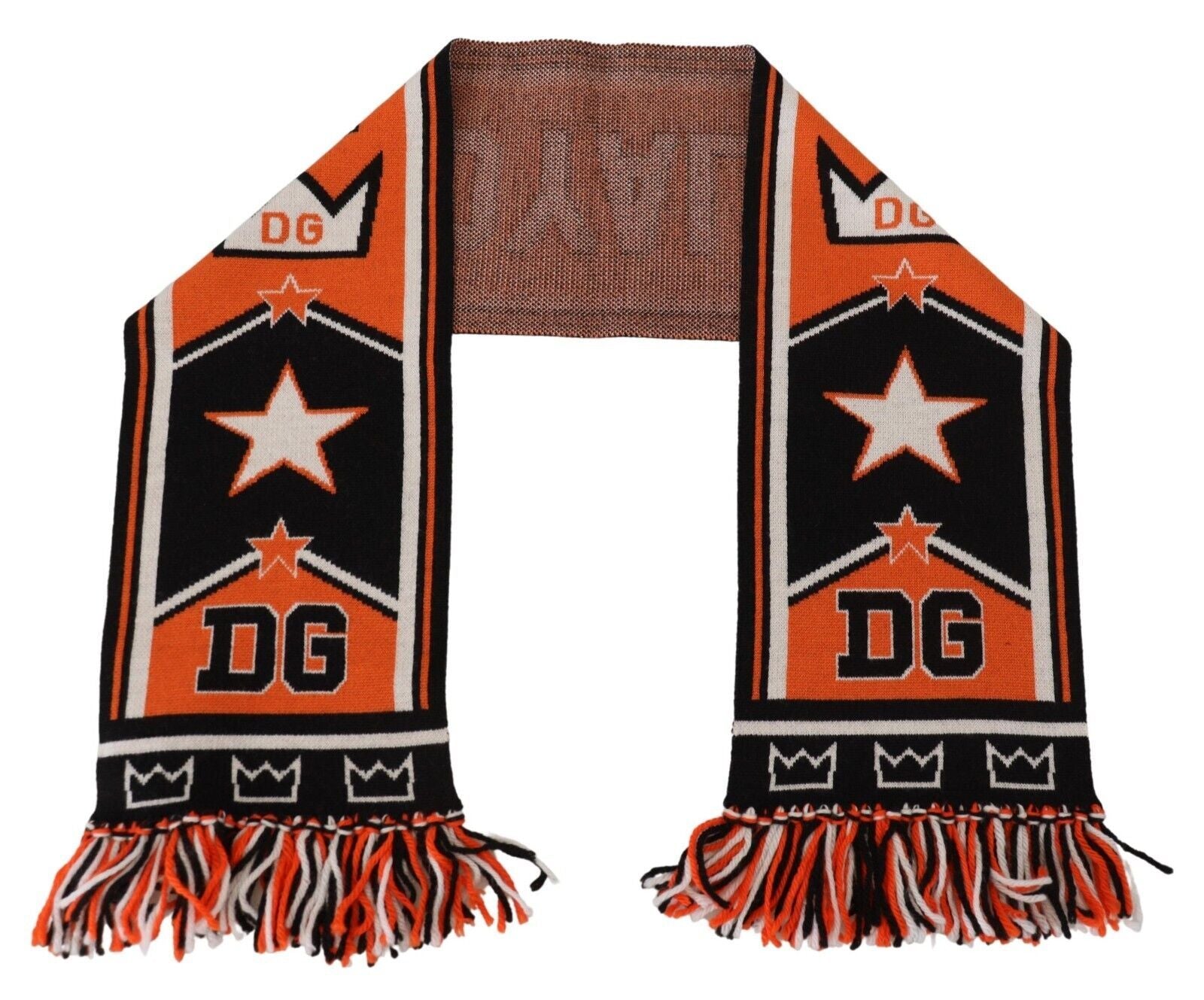 Dolce & Gabbana Multicolor DG Logo Printed Men's Neck Wrap Scarf-4