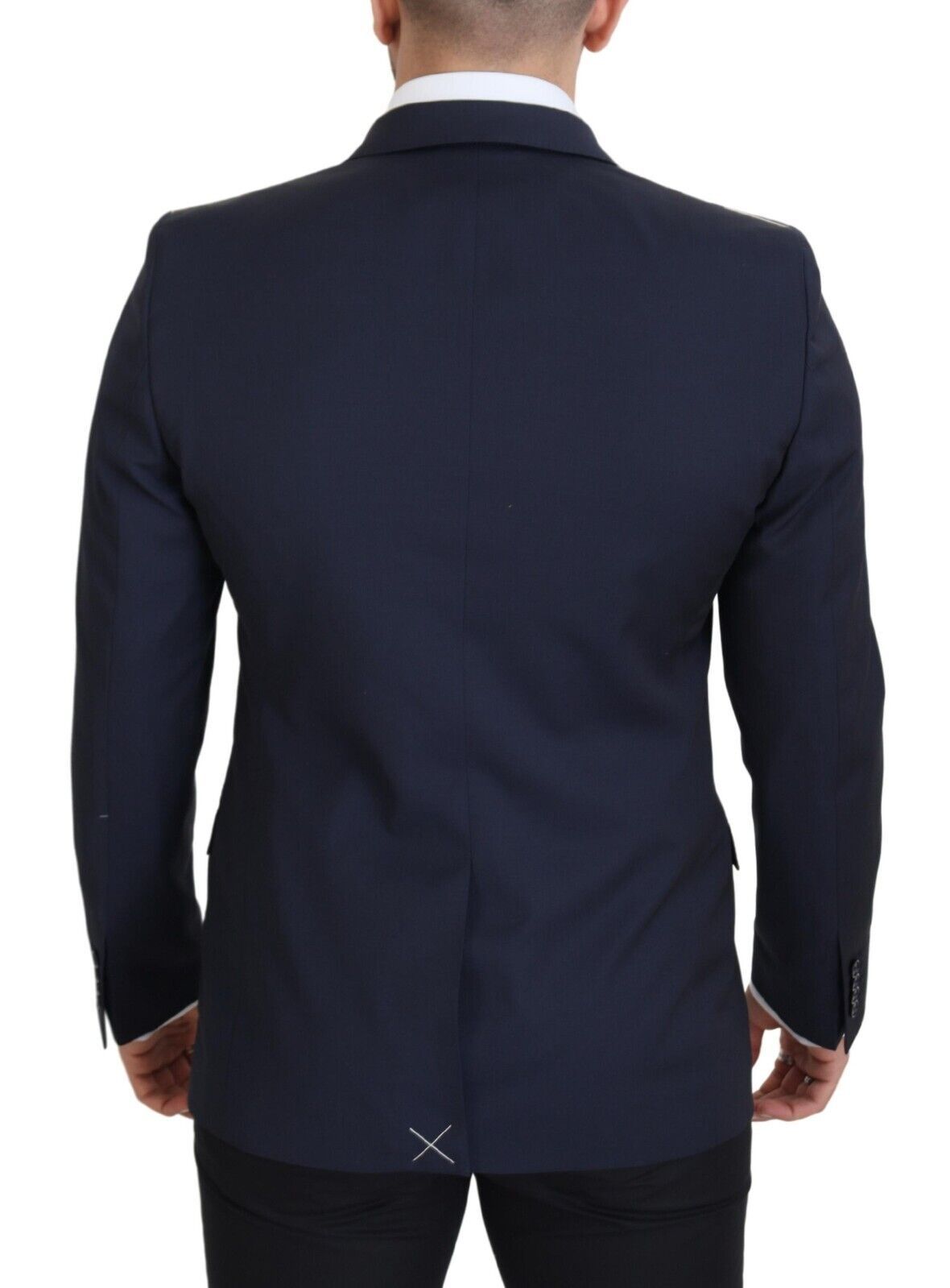 Dolce & Gabbana Dunkelblauer einreihiger MARTINI Blazer aus Wolle-3
