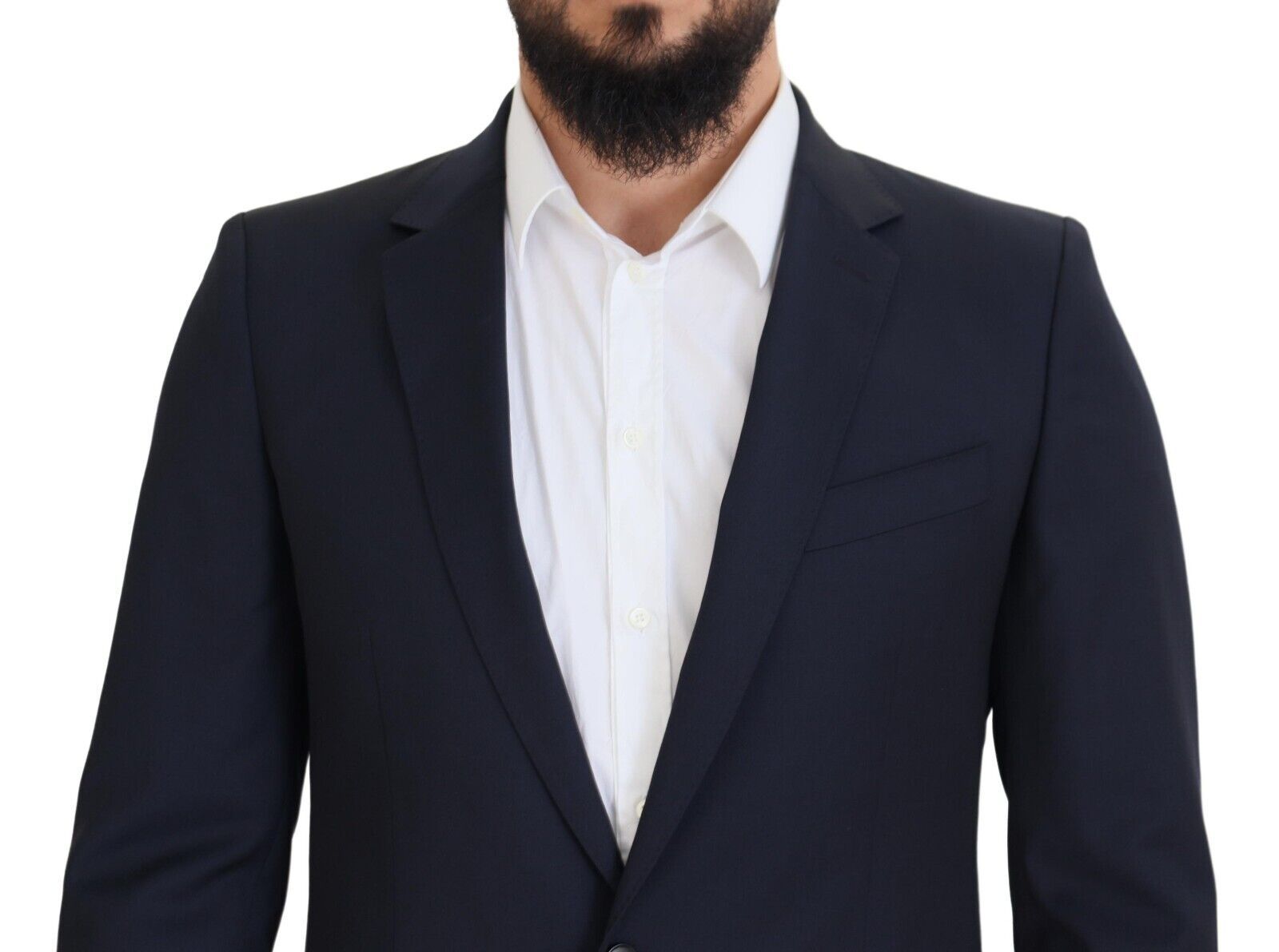 Dolce & Gabbana Dunkelblauer einreihiger MARTINI Blazer aus Wolle-4
