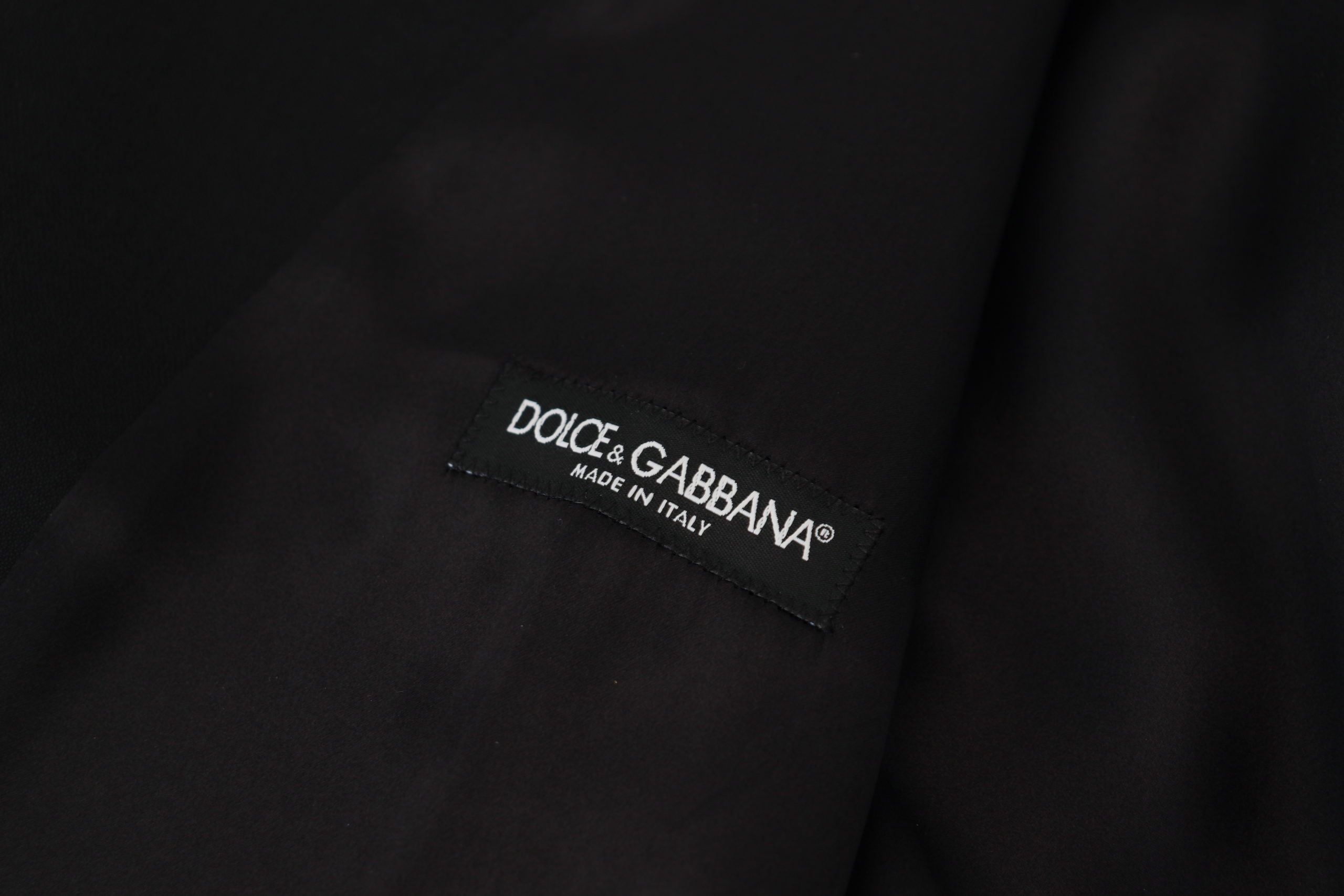 Dolce & Gabbana Schwarze Schurwollweste Formelle Anzugsweste-7