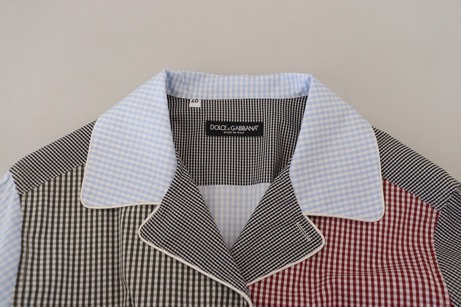 Dolce & Gabbana Multicolor Patchwork Cotton Long Sleeve Shirt-6