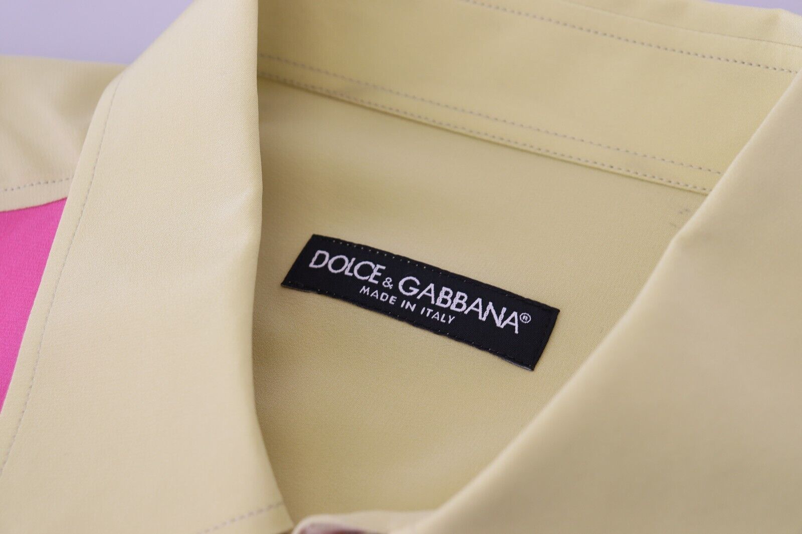 Dolce & Gabbana Multicolor Patchwork Silk Shirt with Button Placket-7