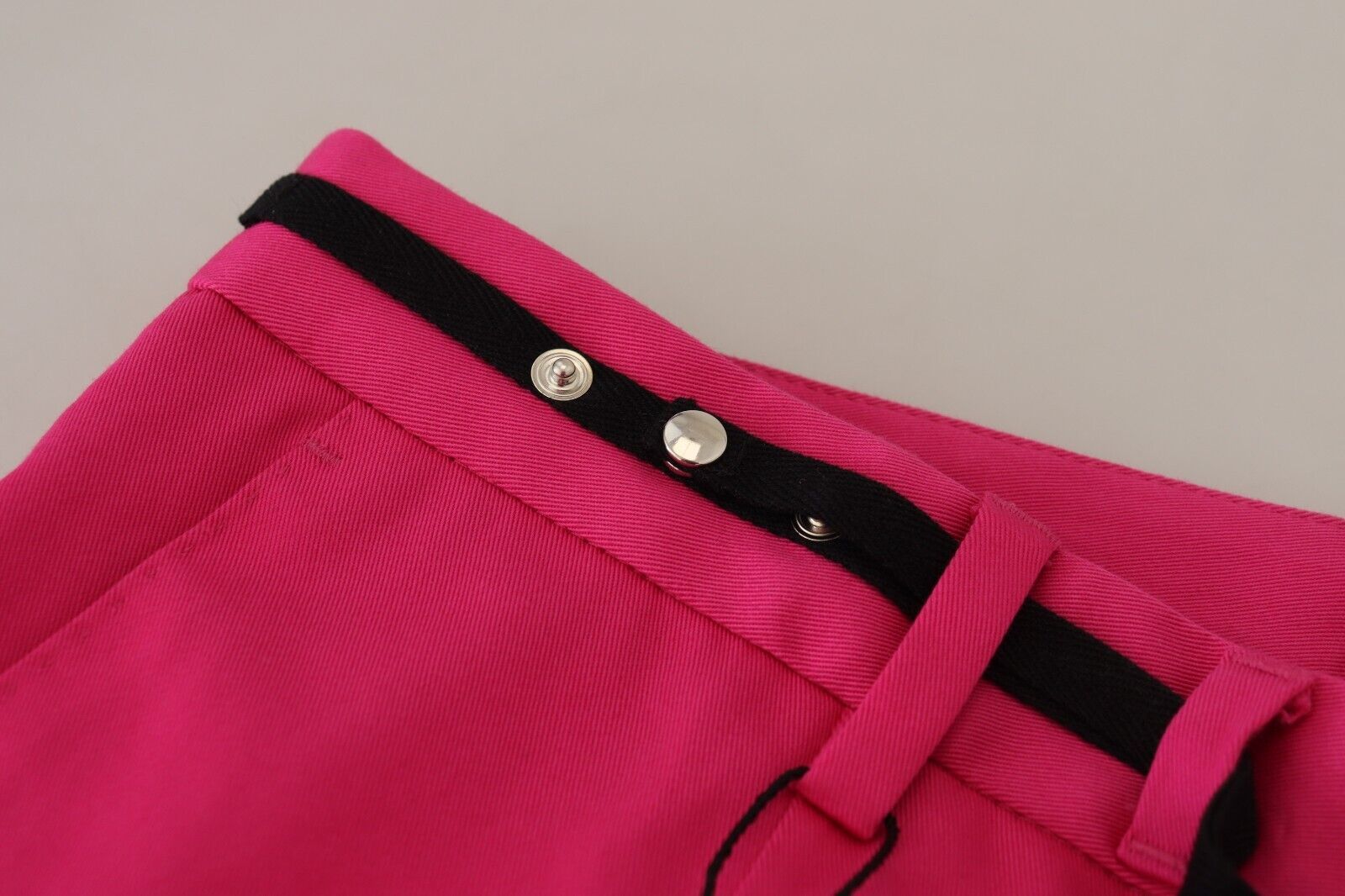 Dolce & Gabbana Pink Zipper Buckle Waist Trousers-7