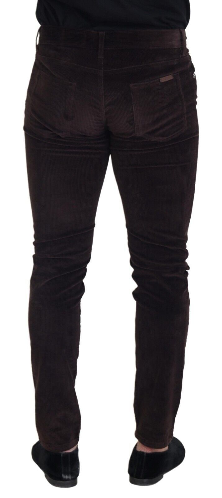 Dolce & Gabbana Brown Corduroy Men's Casual Trousers-3