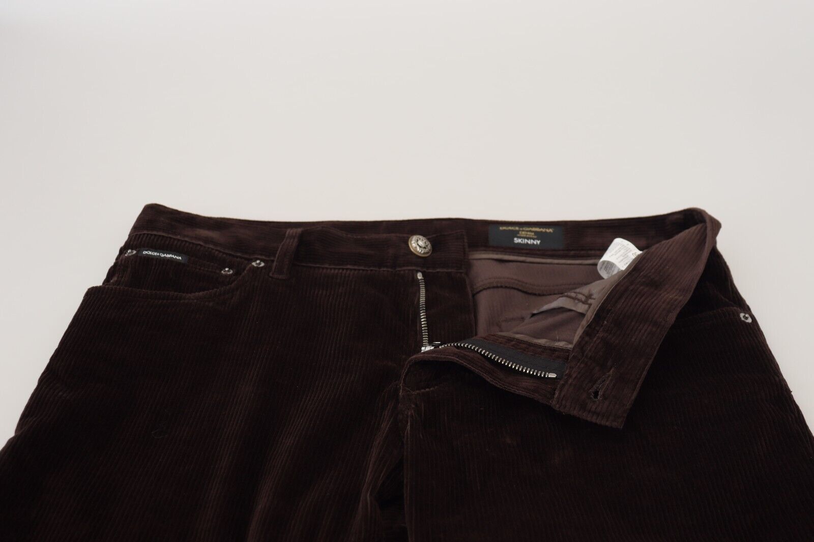 Dolce & Gabbana Brown Corduroy Men's Casual Trousers-4