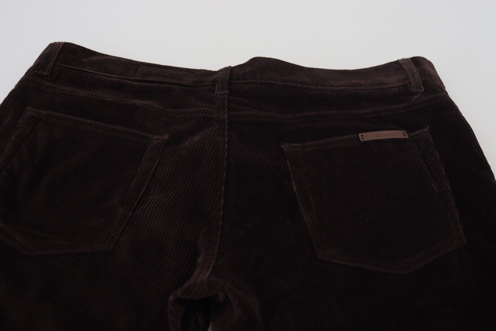Dolce & Gabbana Brown Corduroy Men's Casual Trousers-7