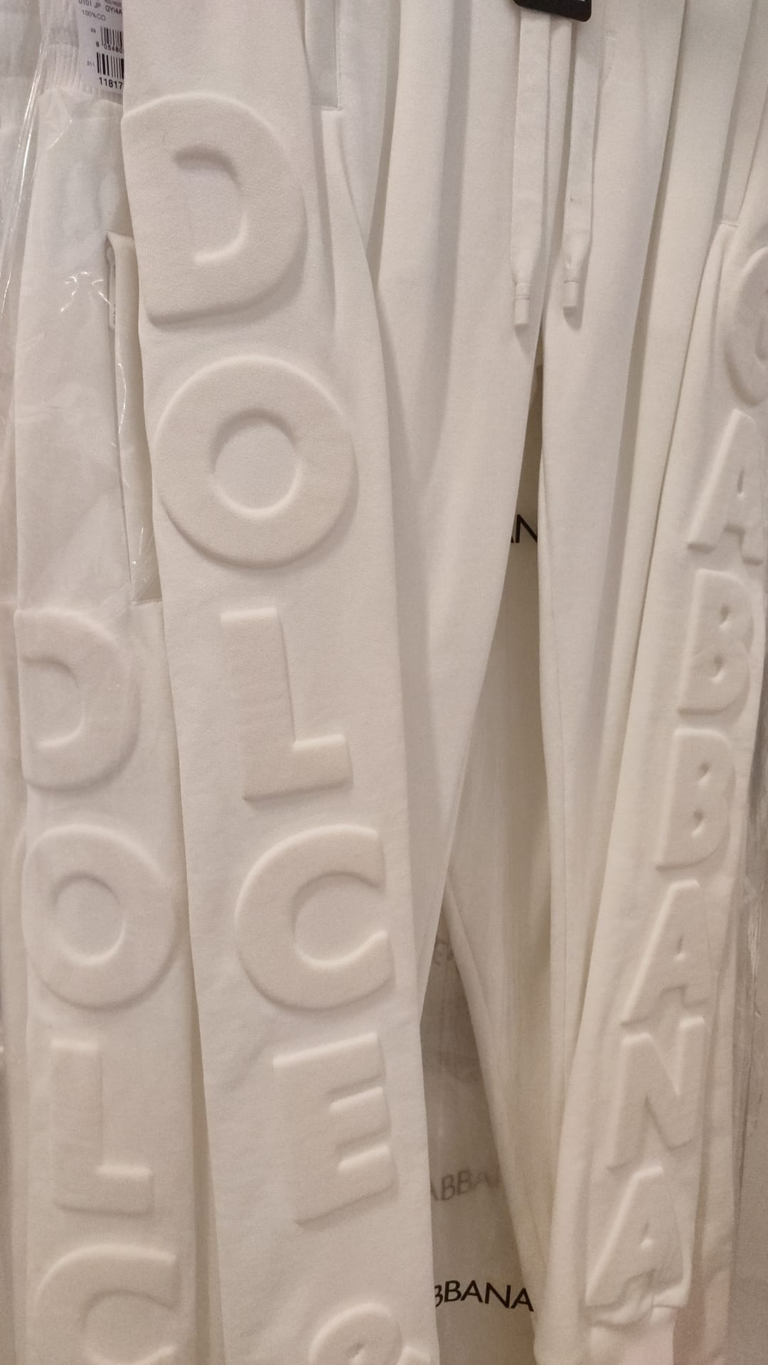 Dolce & Gabbana White Sport Logo Cotton Sweatpants Trousers-5