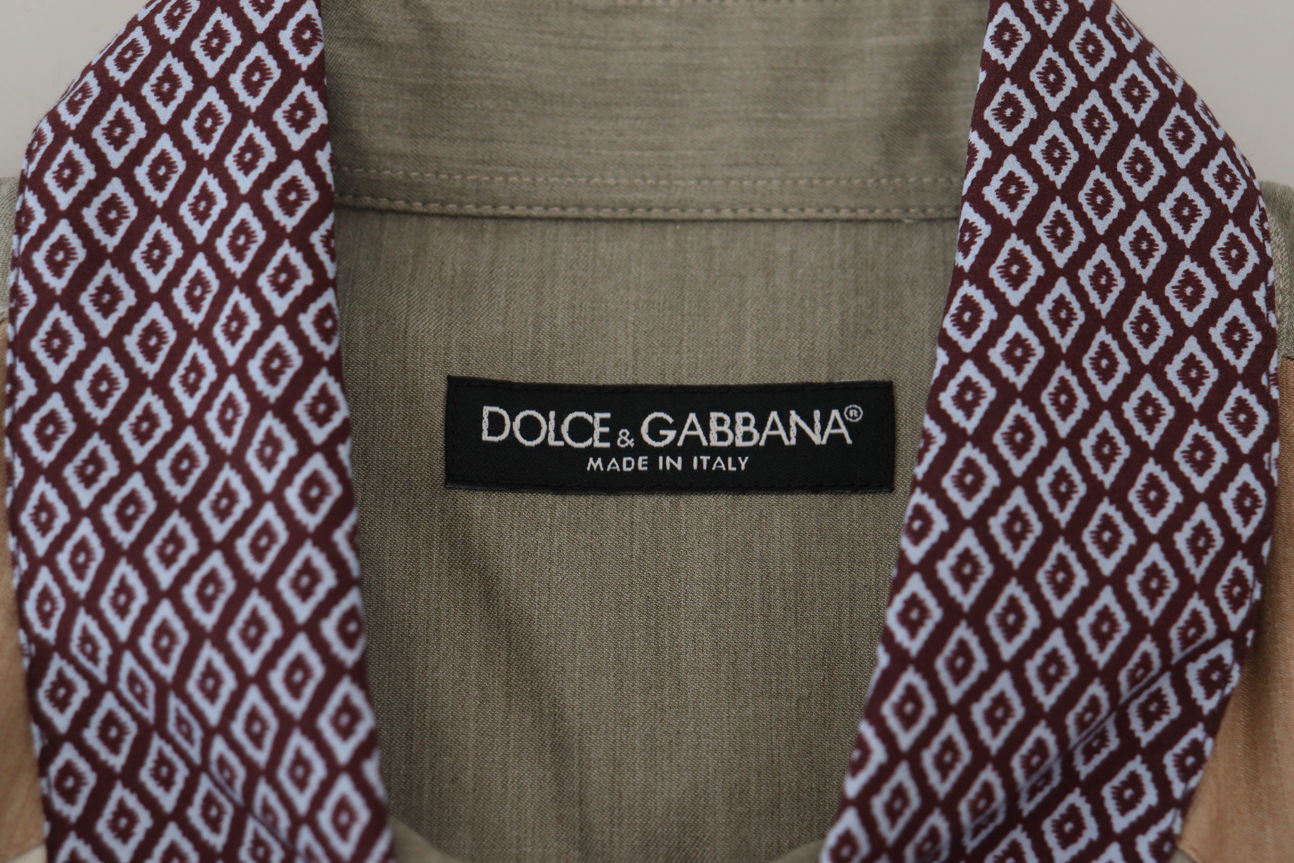 Dolce & Gabbana Schlankes Hemd aus mehrfarbigem Baumwoll-Patchwork-5