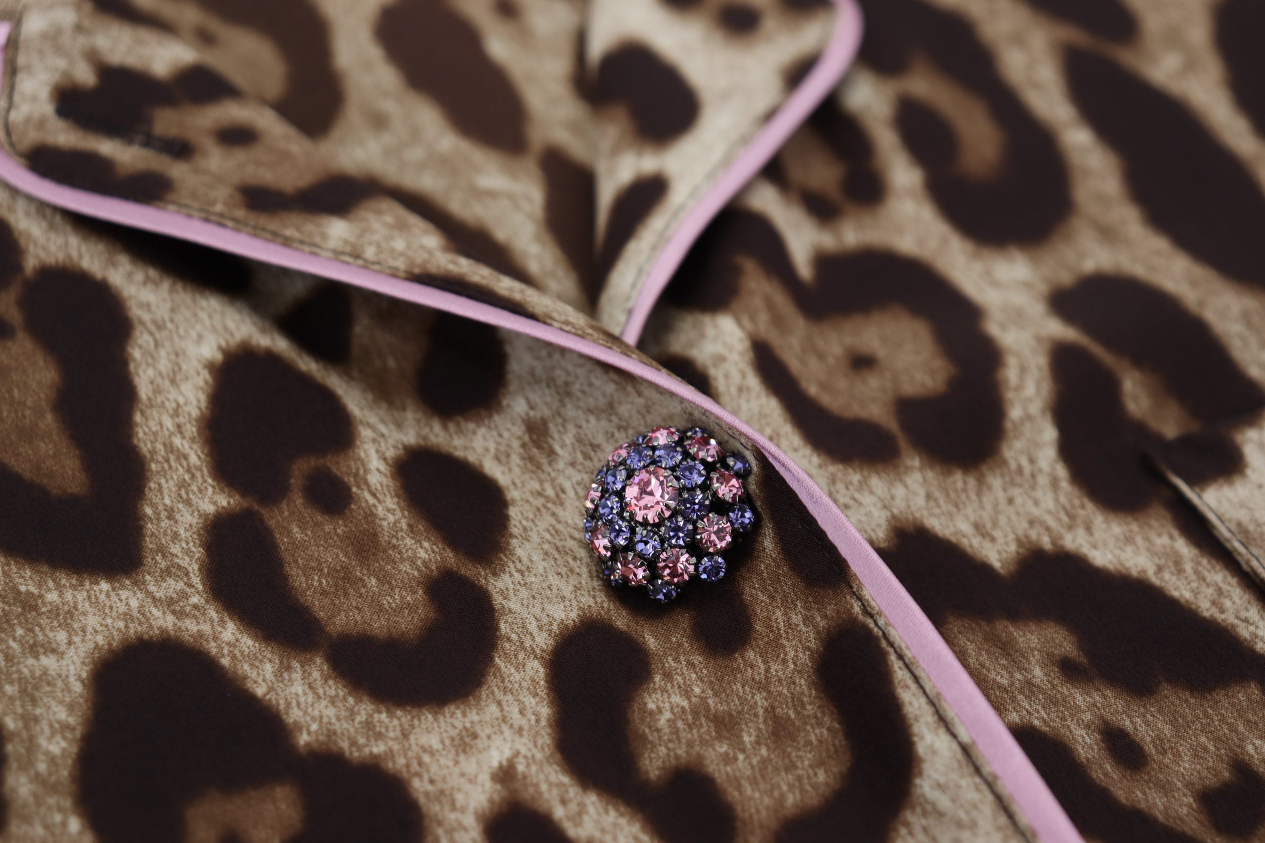 Dolce & Gabbana Brown Leopard Print Long Sleeve Blouse Top-6