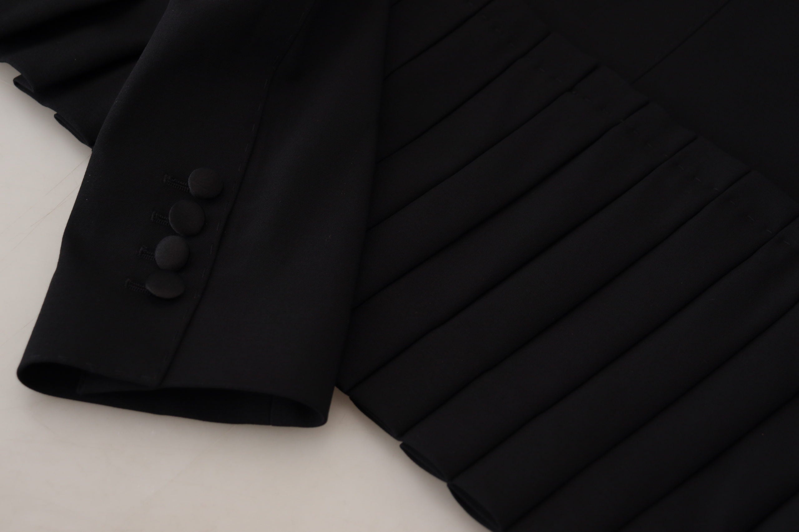 Chaqueta blazer de lana negra de botonadura sencilla de Dolce & Gabbana-7