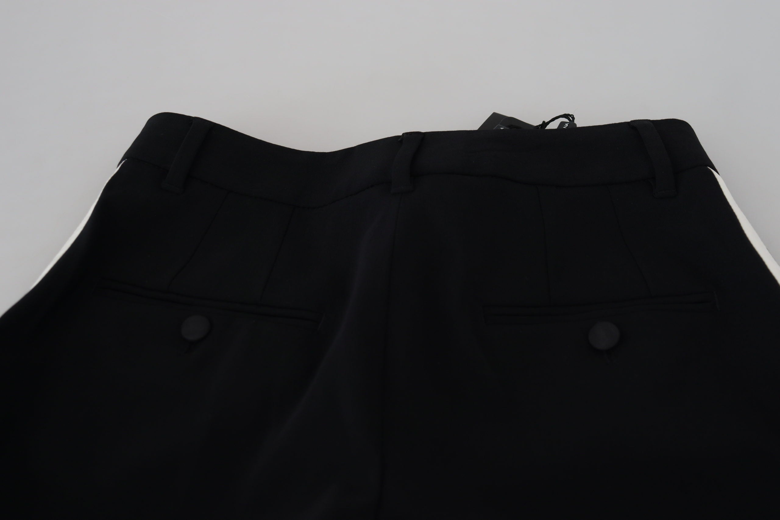 Pantalones negros de cintura alta Dolce & Gabbana para mujer-5