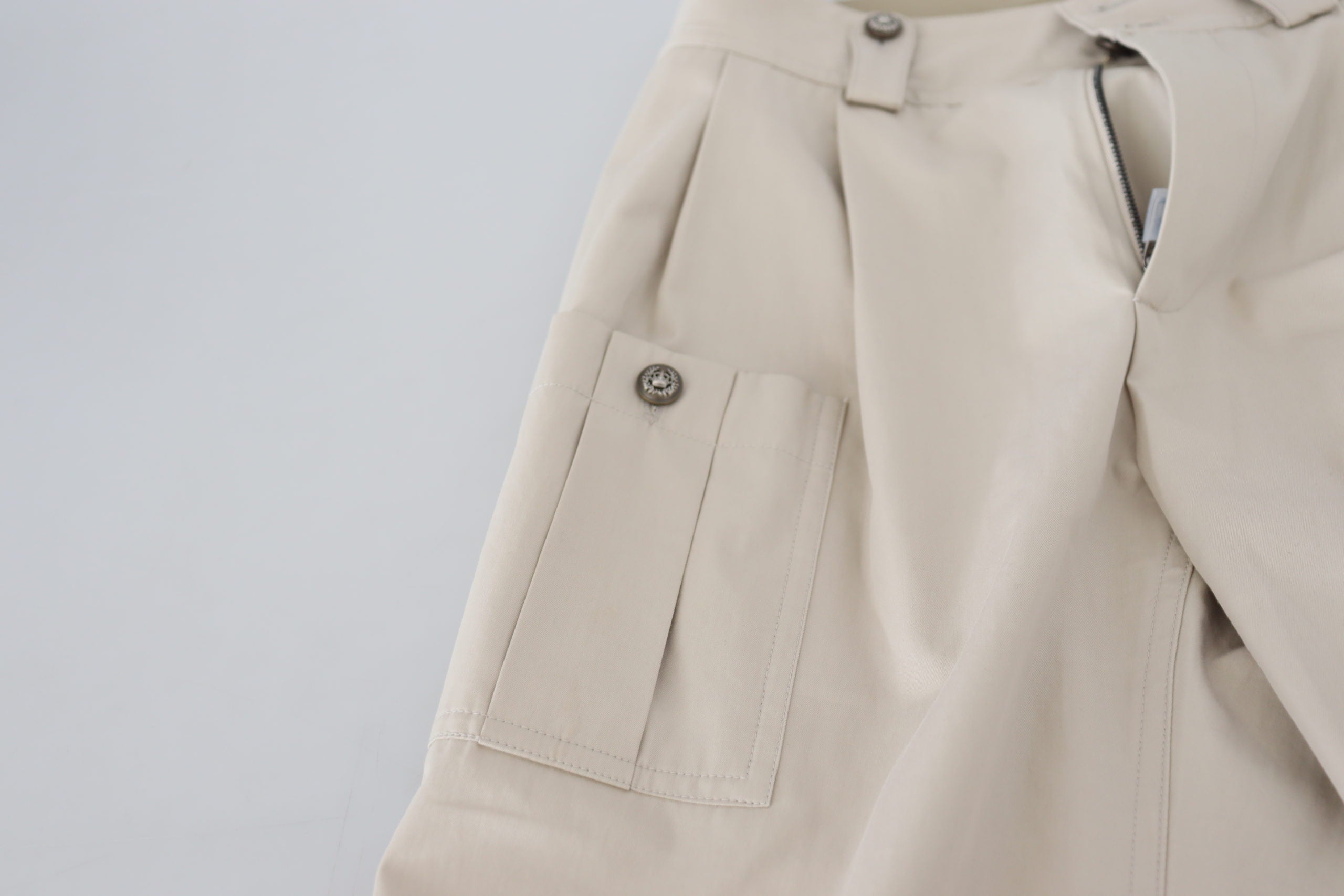 Dolce & Gabbana Beige High-Waisted Women's Trousers-5