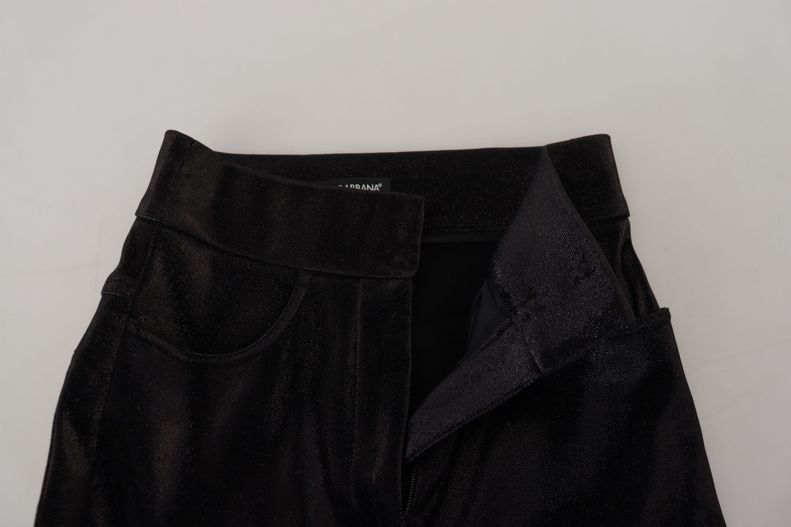Dolce & Gabbana Schwarze Skinny Denim-Jeans aus gewaschener Baumwolle-4