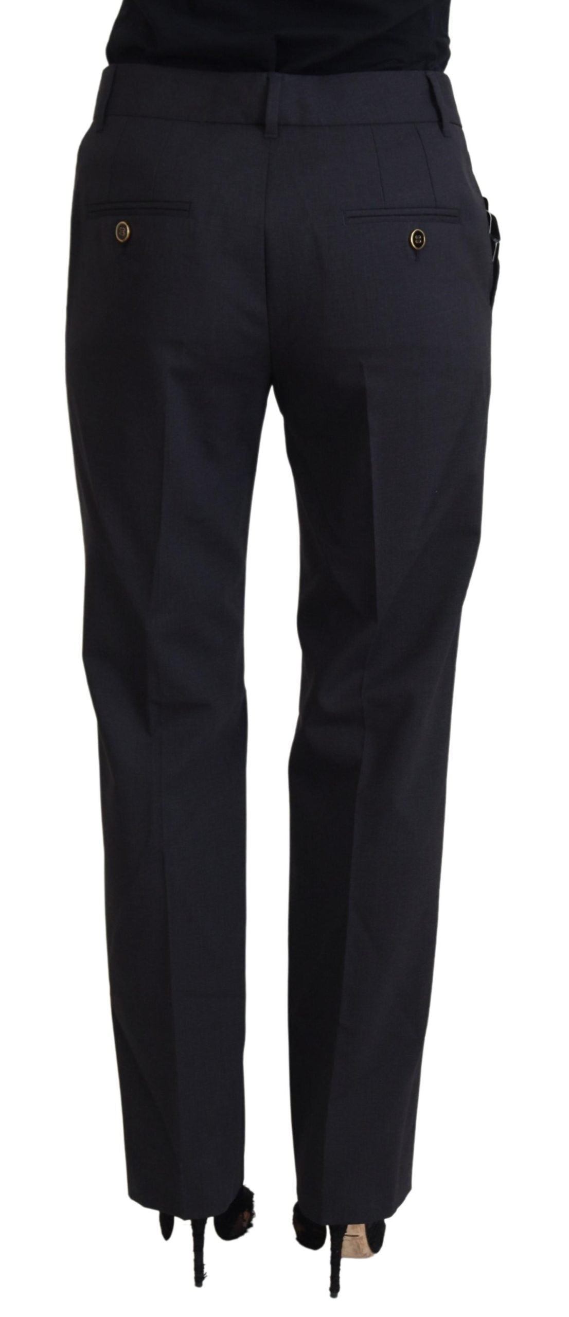 Dolce & Gabbana Graue Damen Formal Tapered Pants-3