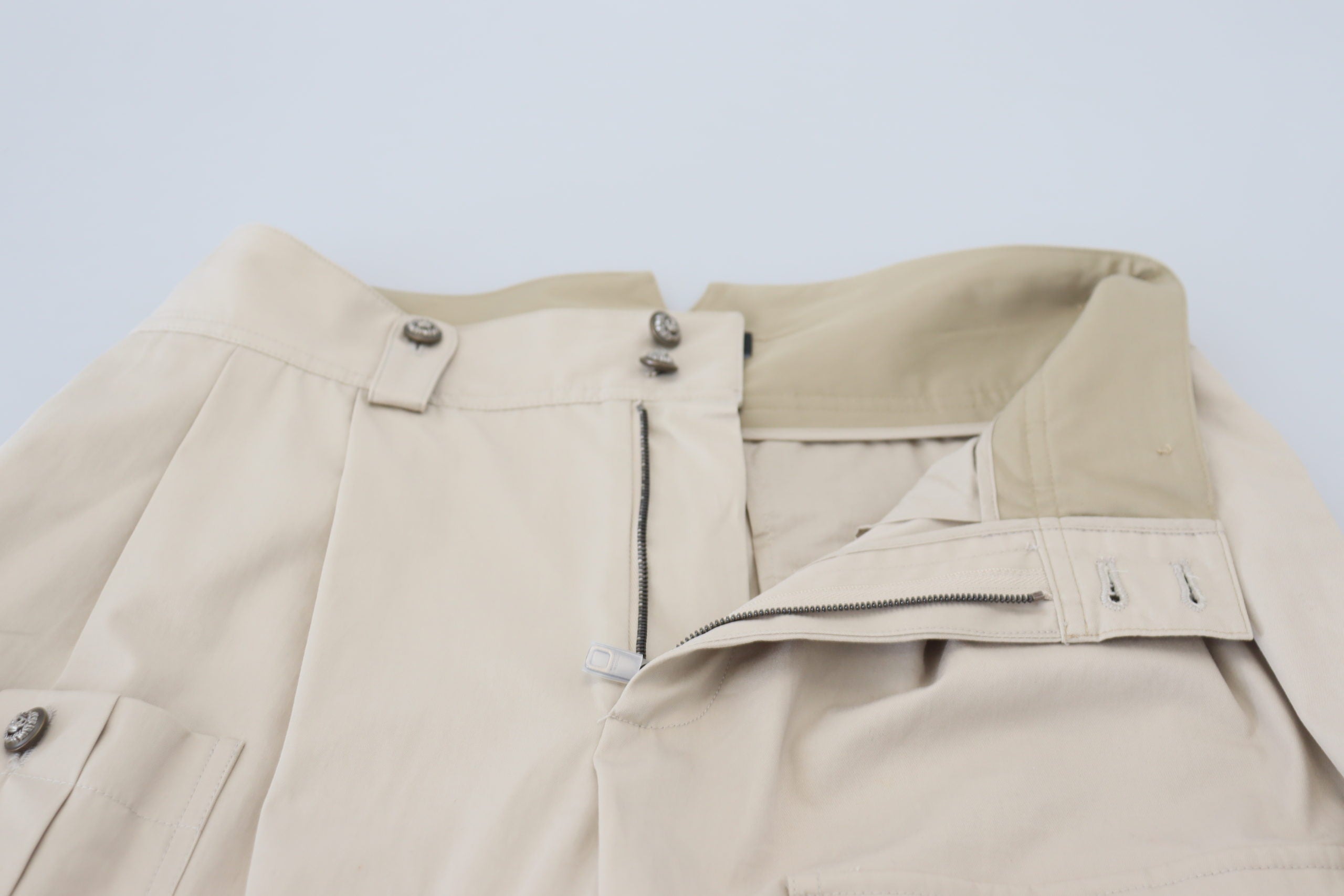 Dolce & Gabbana Beige Cotton Women's Cargo Pants-4