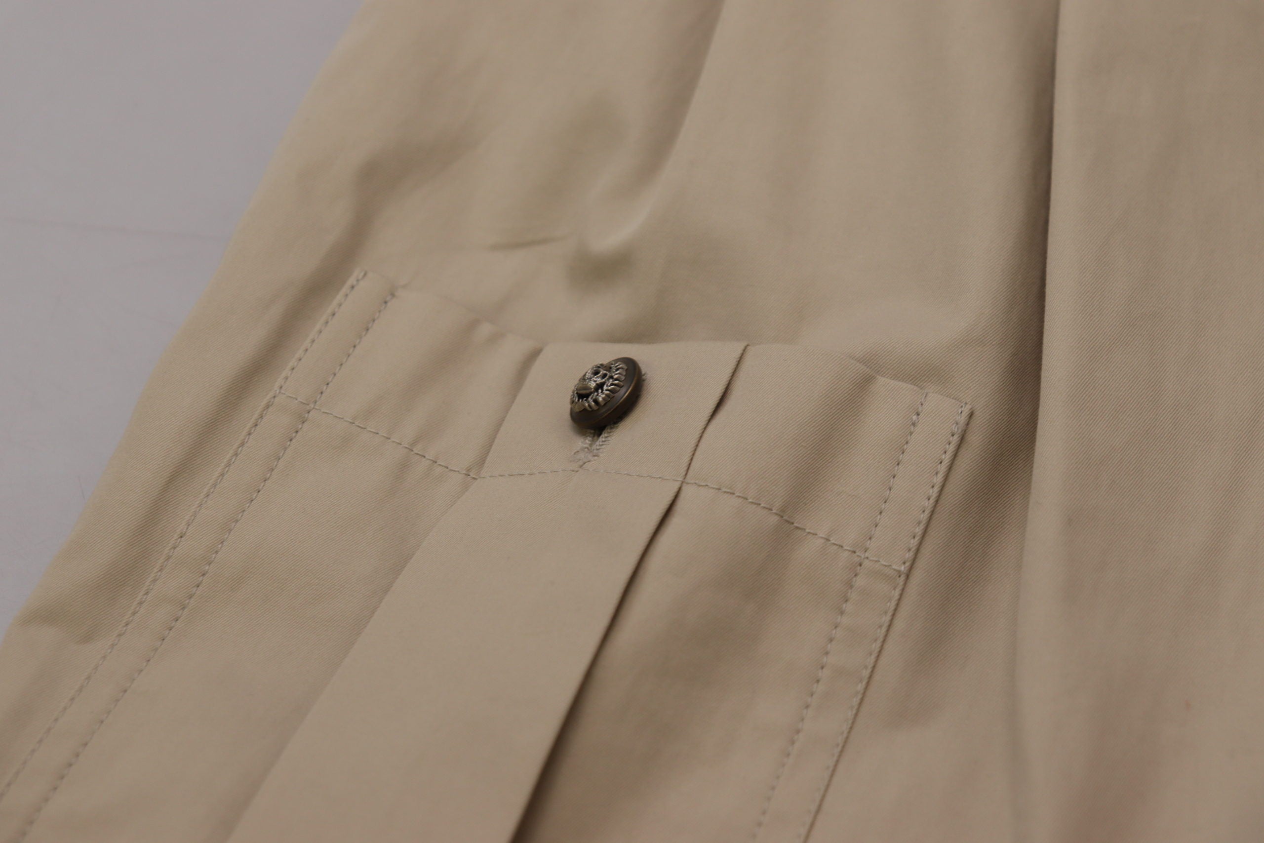 Dolce & Gabbana Beige Cotton Women's Cargo Pants-6