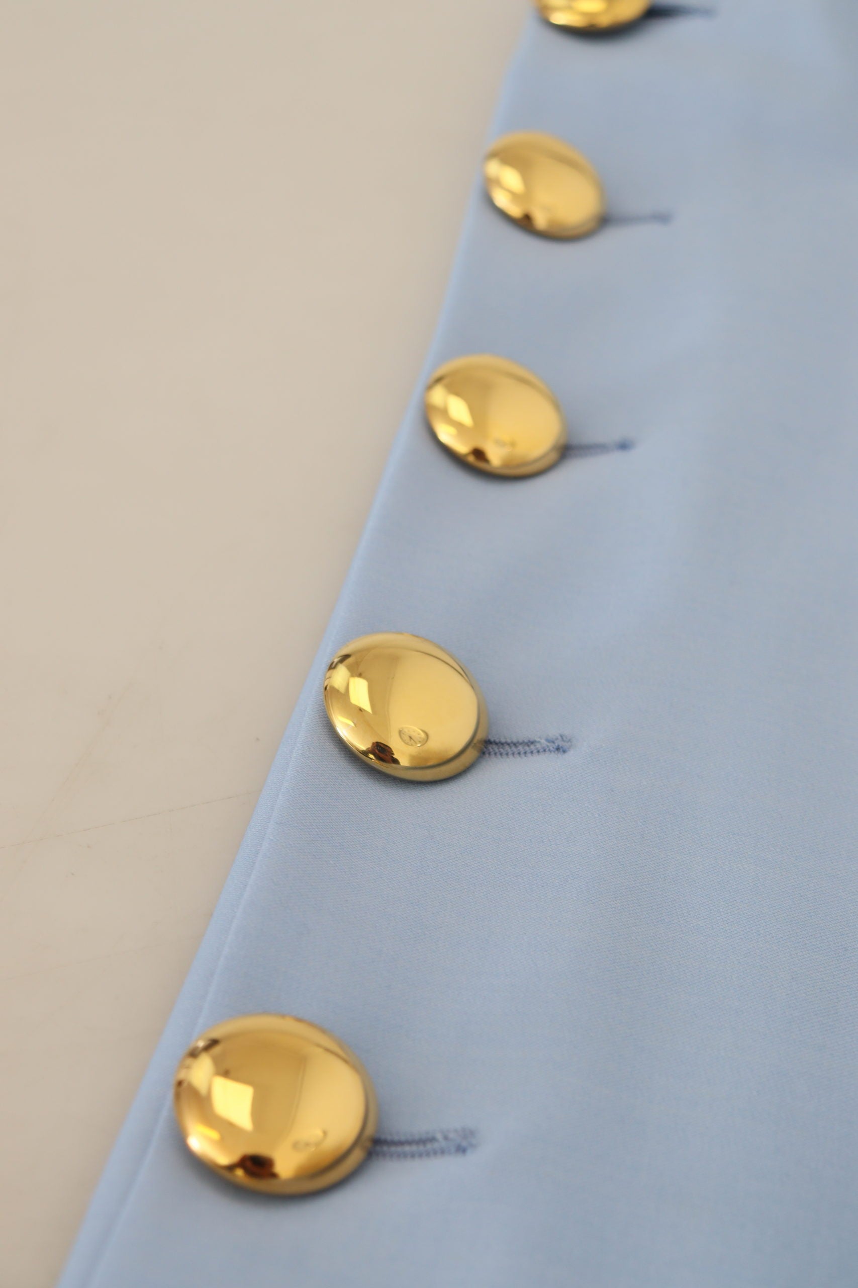 Dolce & Gabbana light blue button-front wide-leg trousers-6